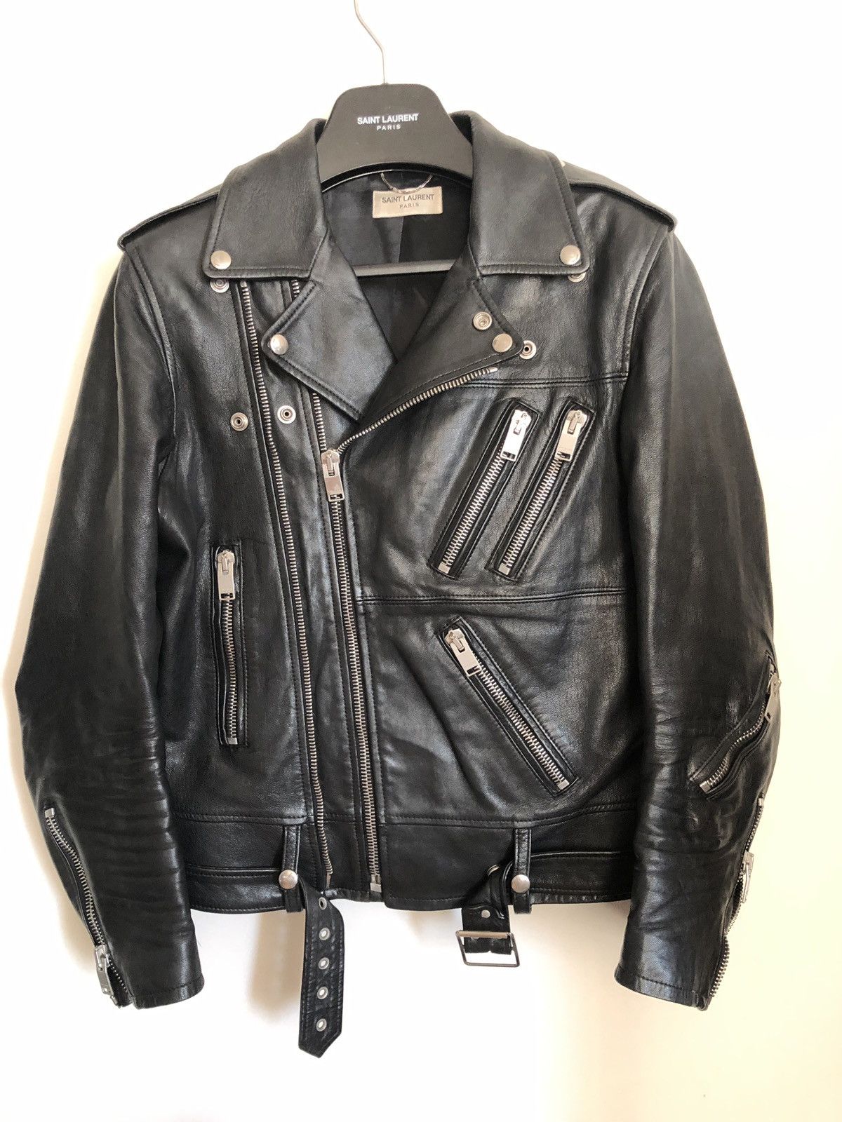 Saint Laurent Paris Saint Laurent SS14 Multi Zip Leather Jacket | Grailed