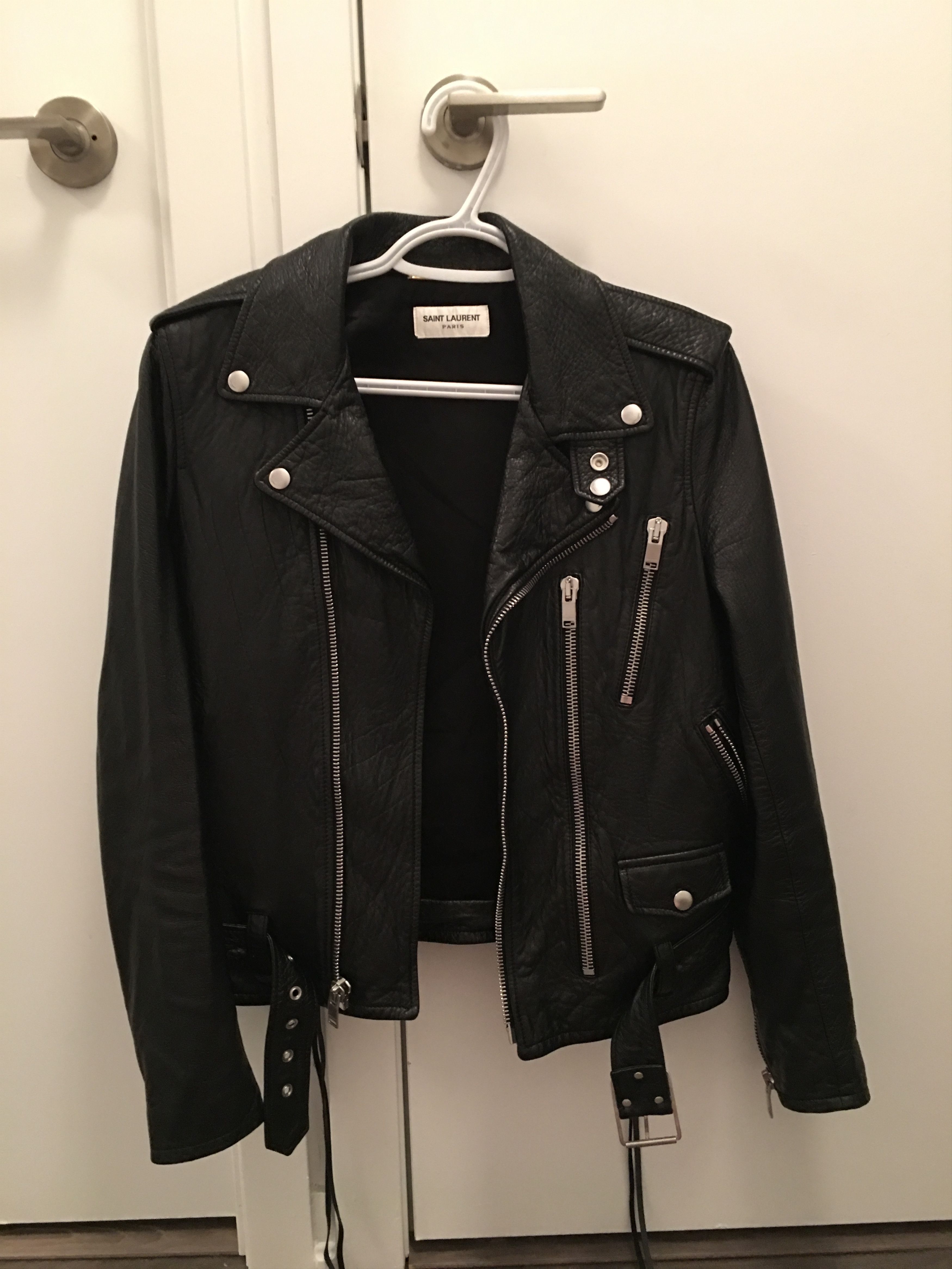 Saint Laurent Paris Saint laurent blood luster leather jacket Grailed