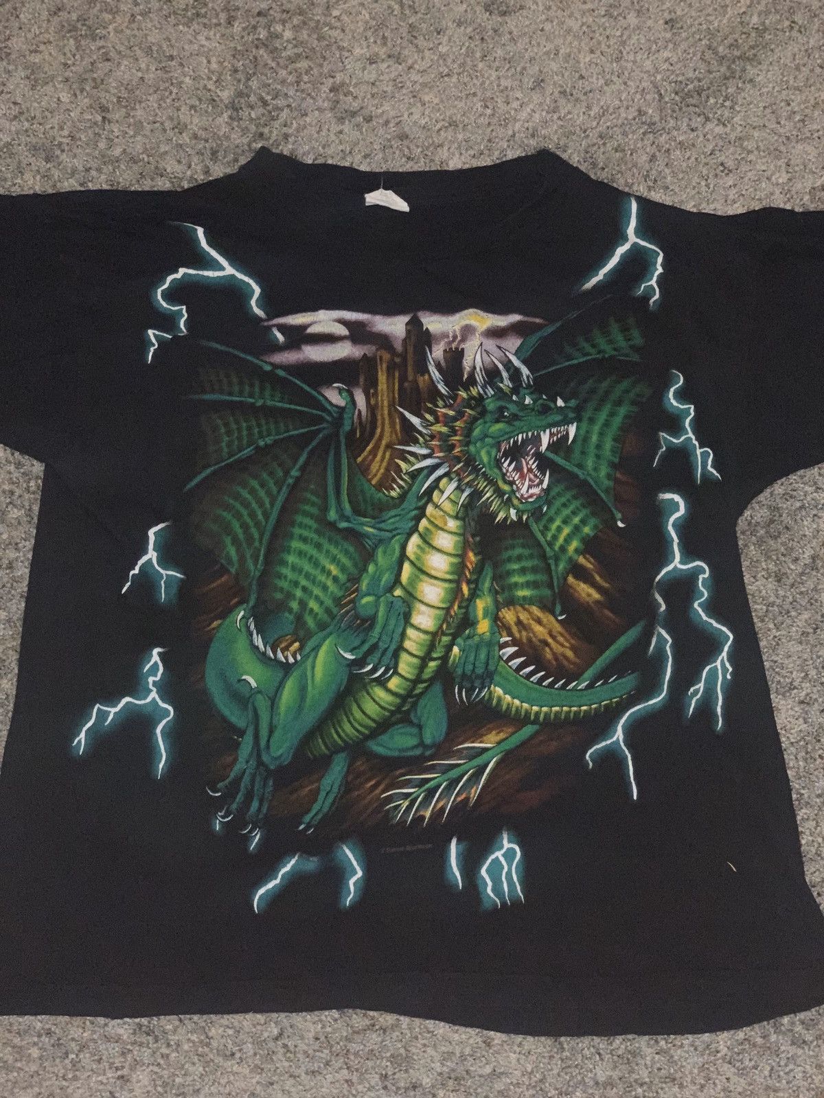 Vintage Rare American Thunder Dragon Tee Size US L / EU 52-54 / 3 - 1 Thumbnail