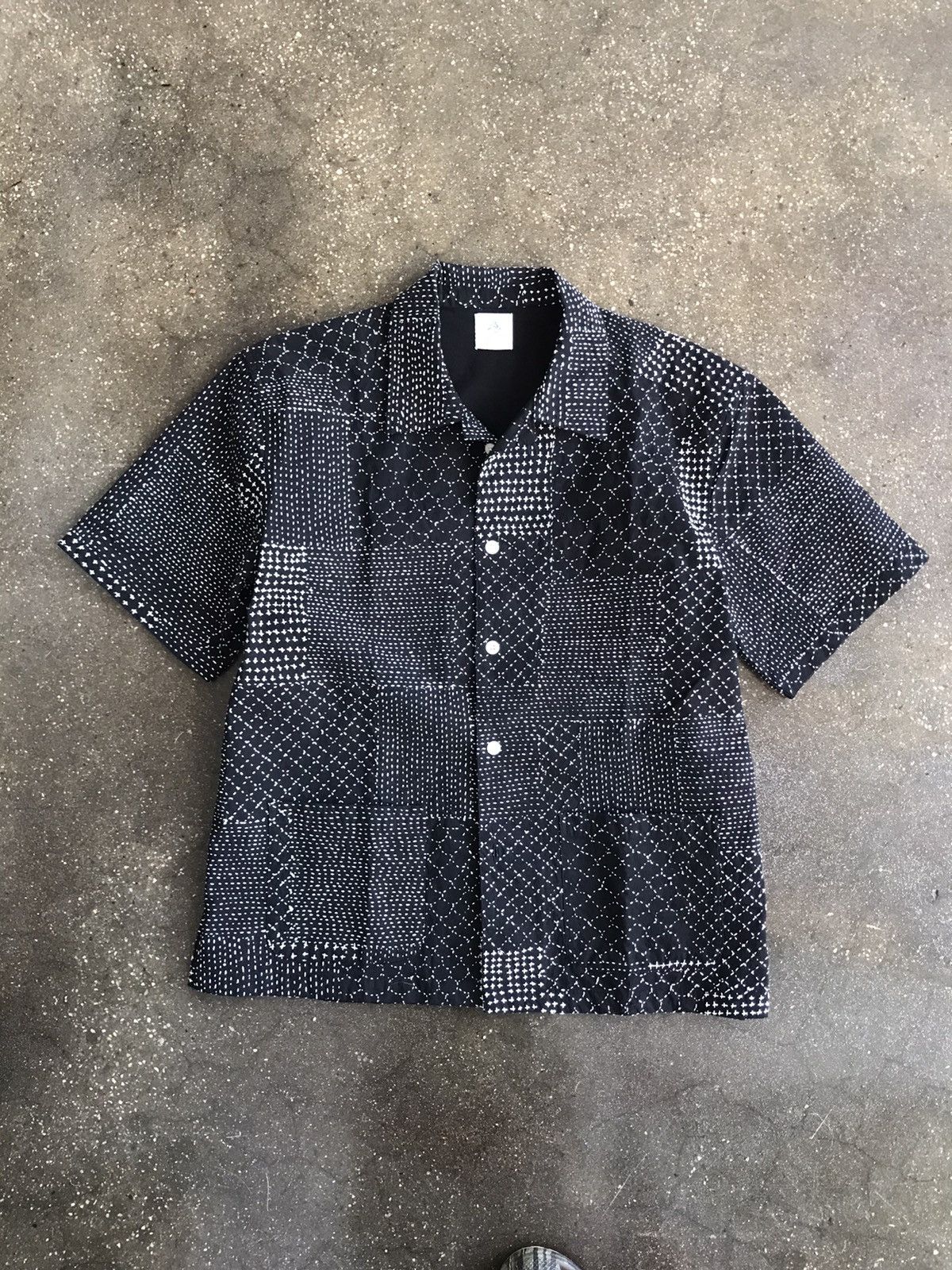 18 East 18 East Patchwork Yousef Camp Shirt Size US M / EU 48-50 / 2 - 1 Thumbnail