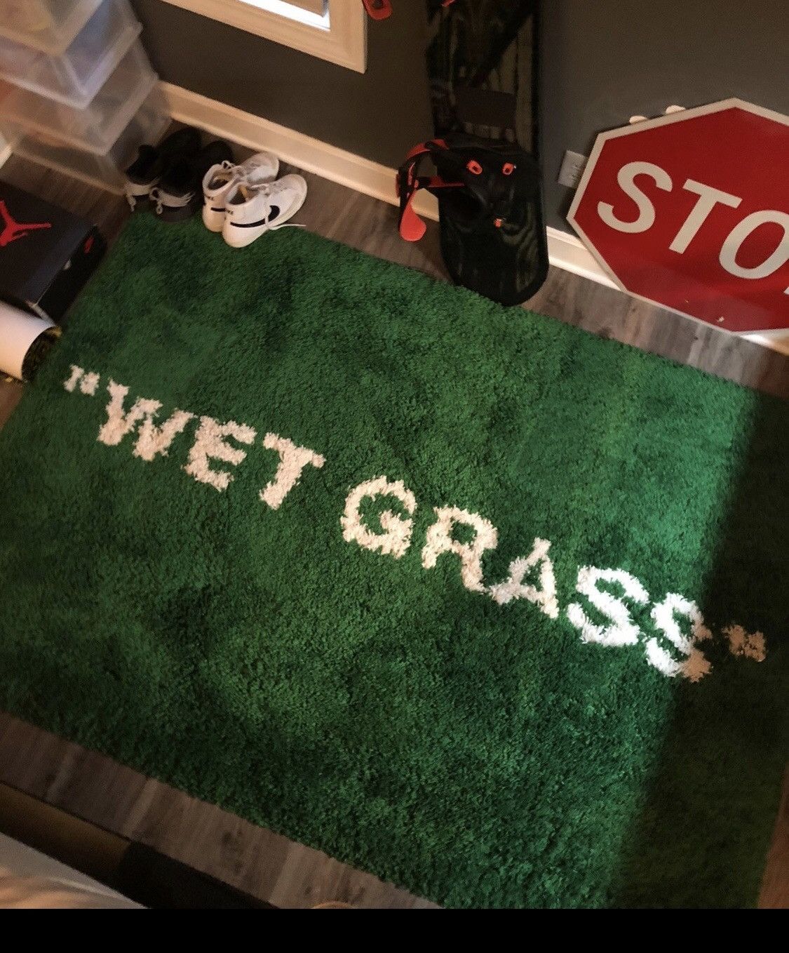 Off-White Off-White Virgil Abloh x IKEA Markerad Wet Grass Rug