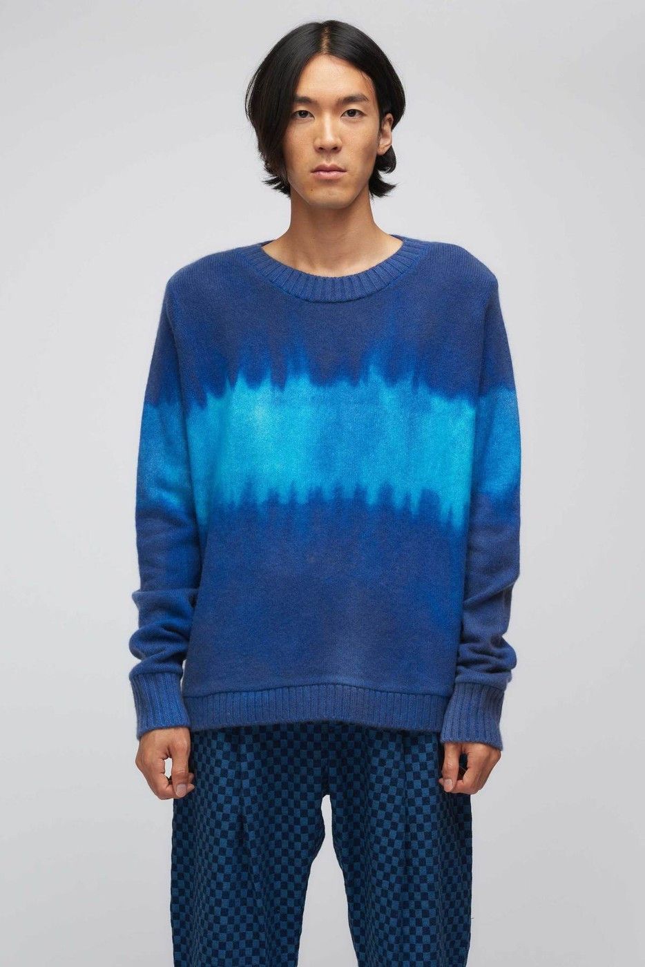 The Elder Statesman The Elder Statesman CASHMERE Blue Highway 1 Tie Dye Sweater Size US M / EU 48-50 / 2 - 2 Thumbnail