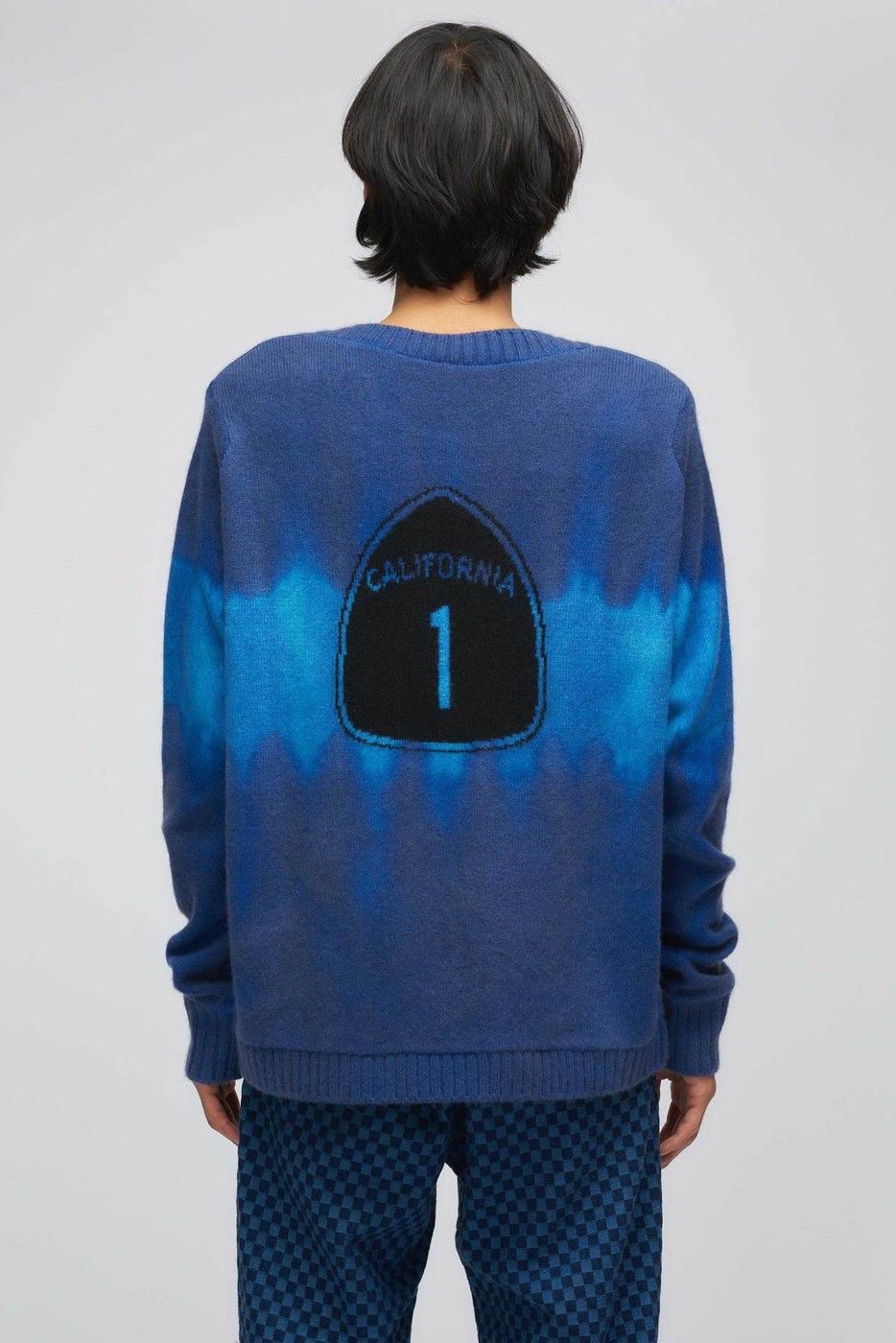 The Elder Statesman The Elder Statesman CASHMERE Blue Highway 1 Tie Dye Sweater Size US M / EU 48-50 / 2 - 3 Thumbnail