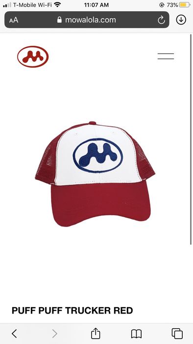 Streetwear Mowalola Puff Puff Trucker Hat Red (ORDER CONFIRMED