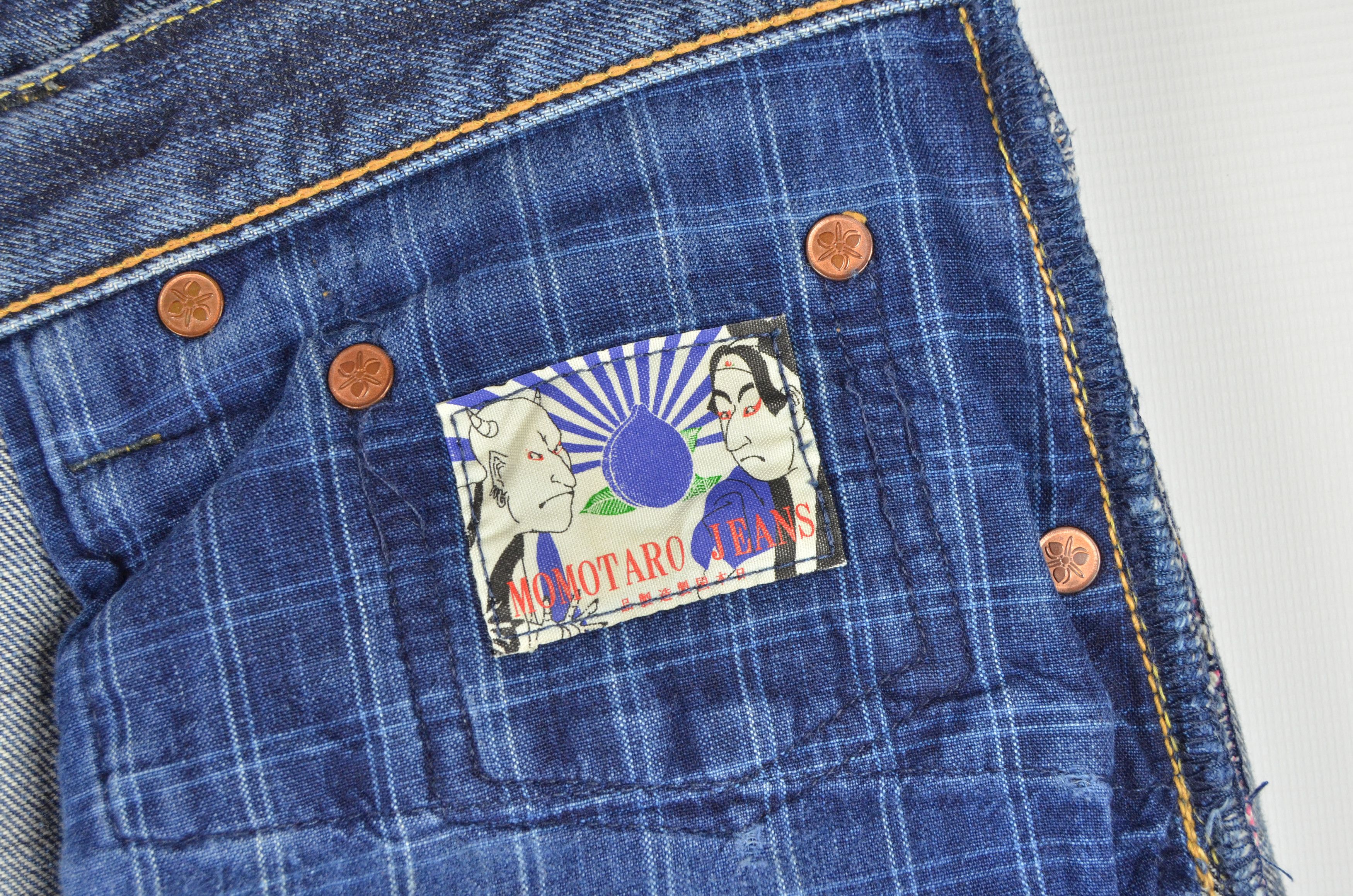 Momotaro Jeans Momotaro Jeans Selvedge Japan Washed Faded Light Blue Denim Size US 32 / EU 48 - 6 Thumbnail