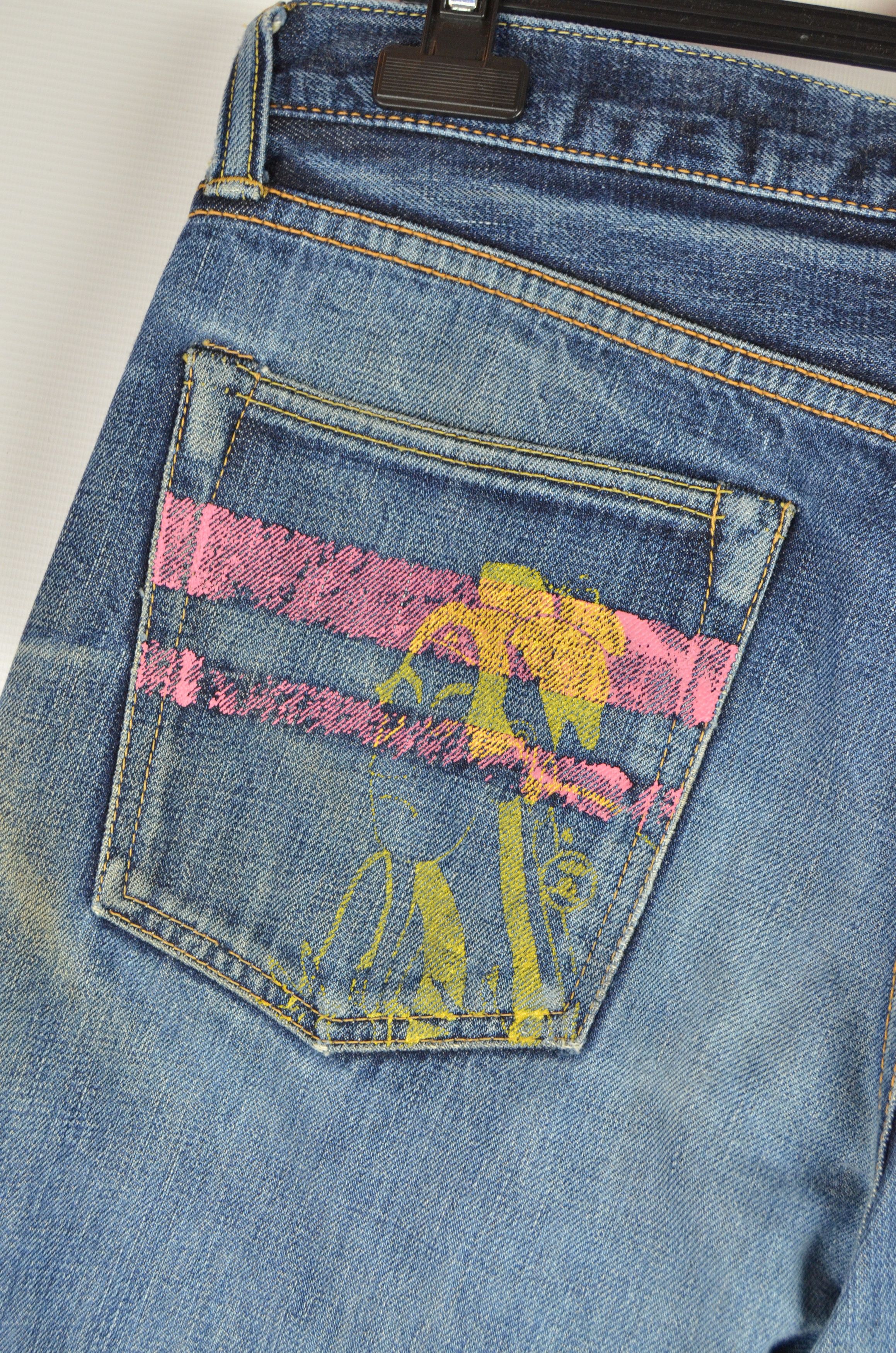 Momotaro Jeans Momotaro Jeans Selvedge Japan Washed Faded Light Blue Denim Size US 32 / EU 48 - 3 Thumbnail