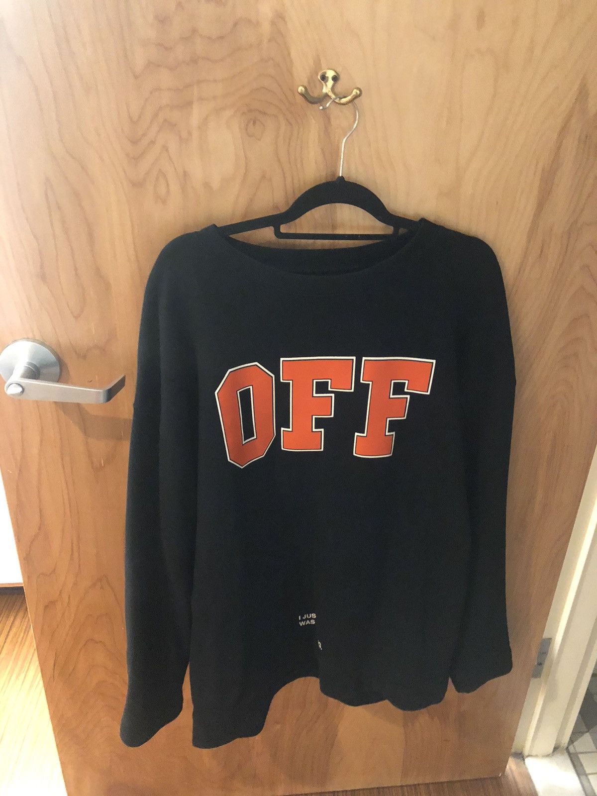 Off White Off White Crewneck I was just thinking Grailed