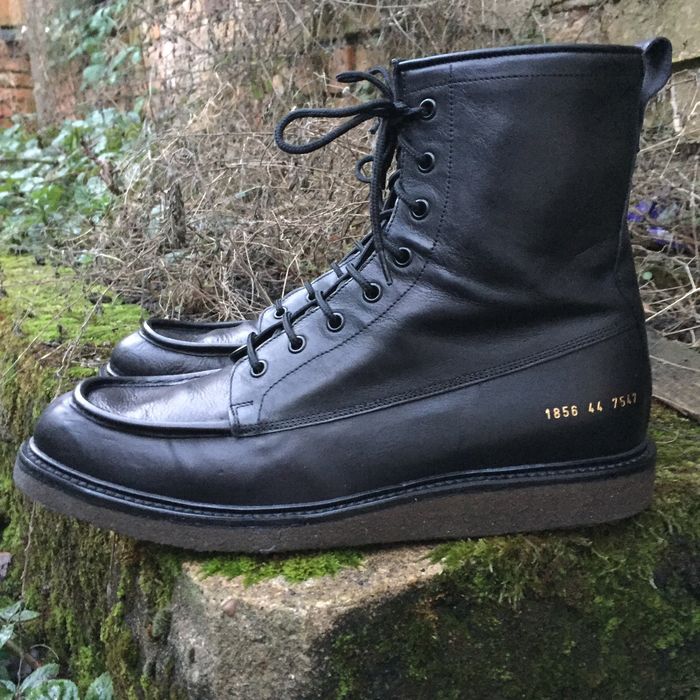 Common Projects Brand New Black Mechanics Boots Grailed