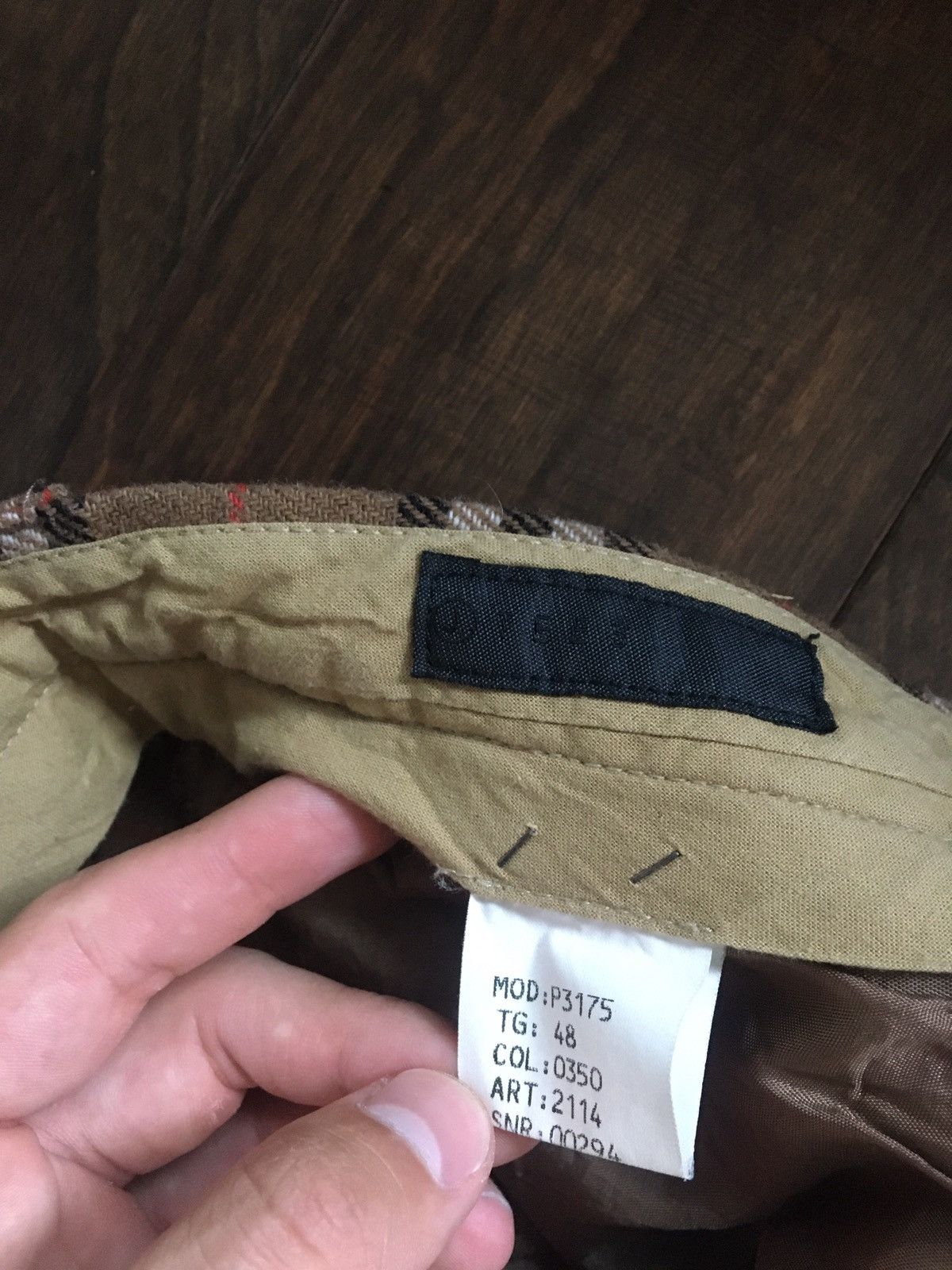Designer × Japanese Brand × Vintage Vintage wool “Burberry” inspired plaid style pants tan Size US 30 / EU 46 - 3 Thumbnail