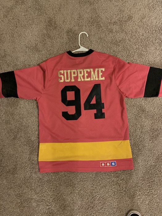 Supreme ankh store hockey jersey pink