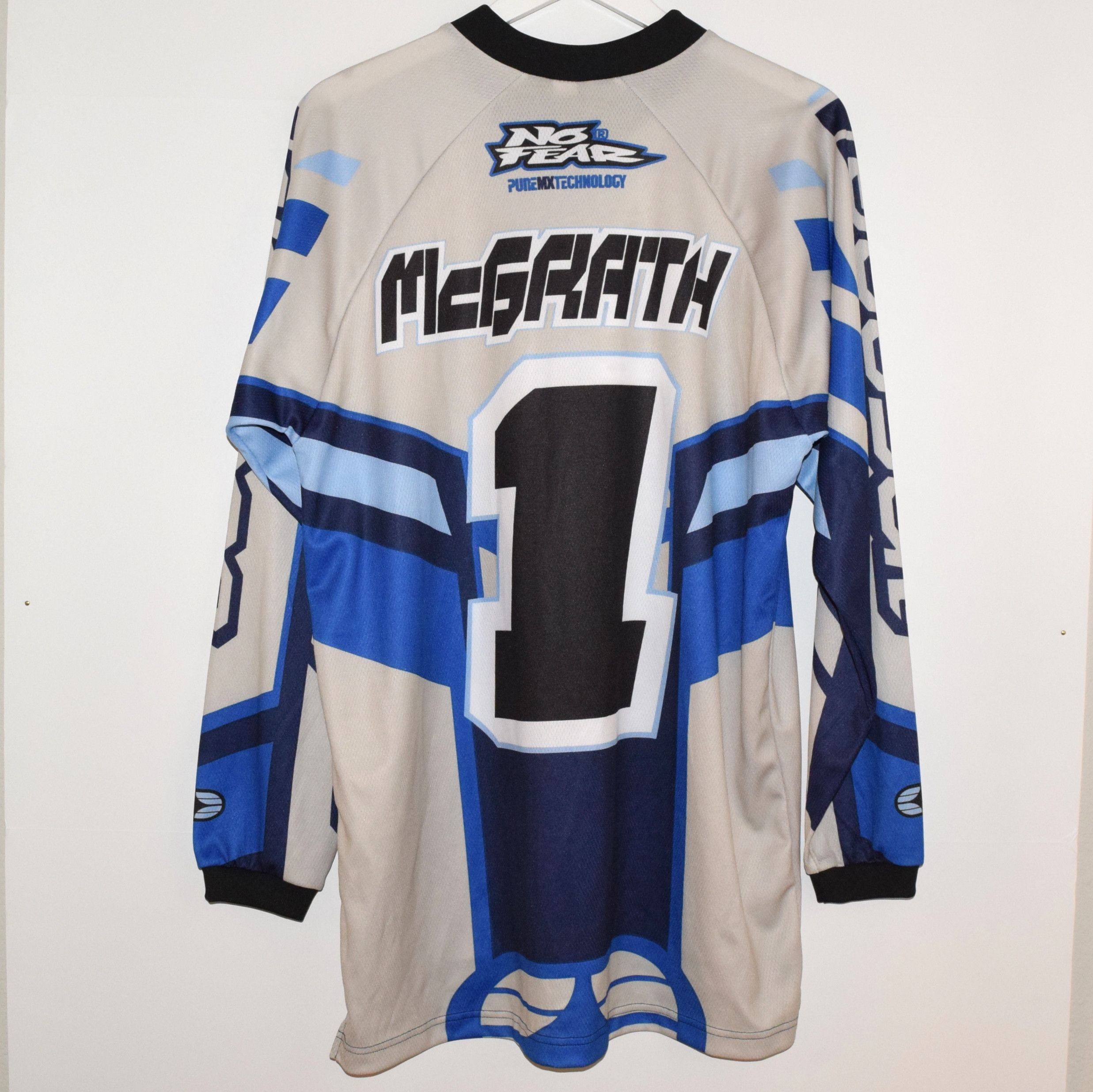 Vintage 2001 No Fear shops Jeremy McGrath #1 Motocross Supercross Jersey