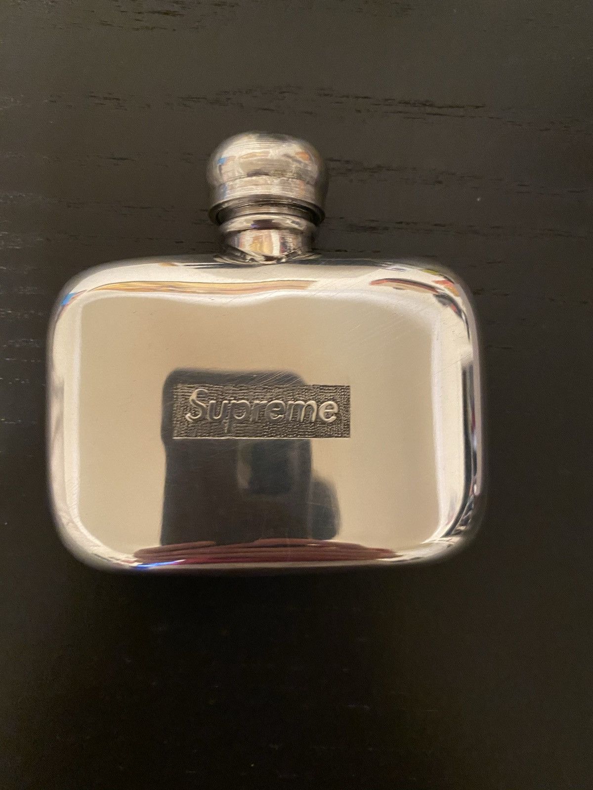 Supreme pewter mini flask - Silver
