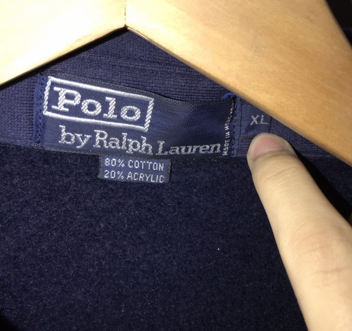 Polo Ralph Lauren × Vintage Polo Ralph Lauren 90s Zip Up Scribble Gold Size US XL / EU 56 / 4 - 6 Thumbnail