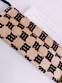 Beige Monogram Face Mask by MISBHV on Sale