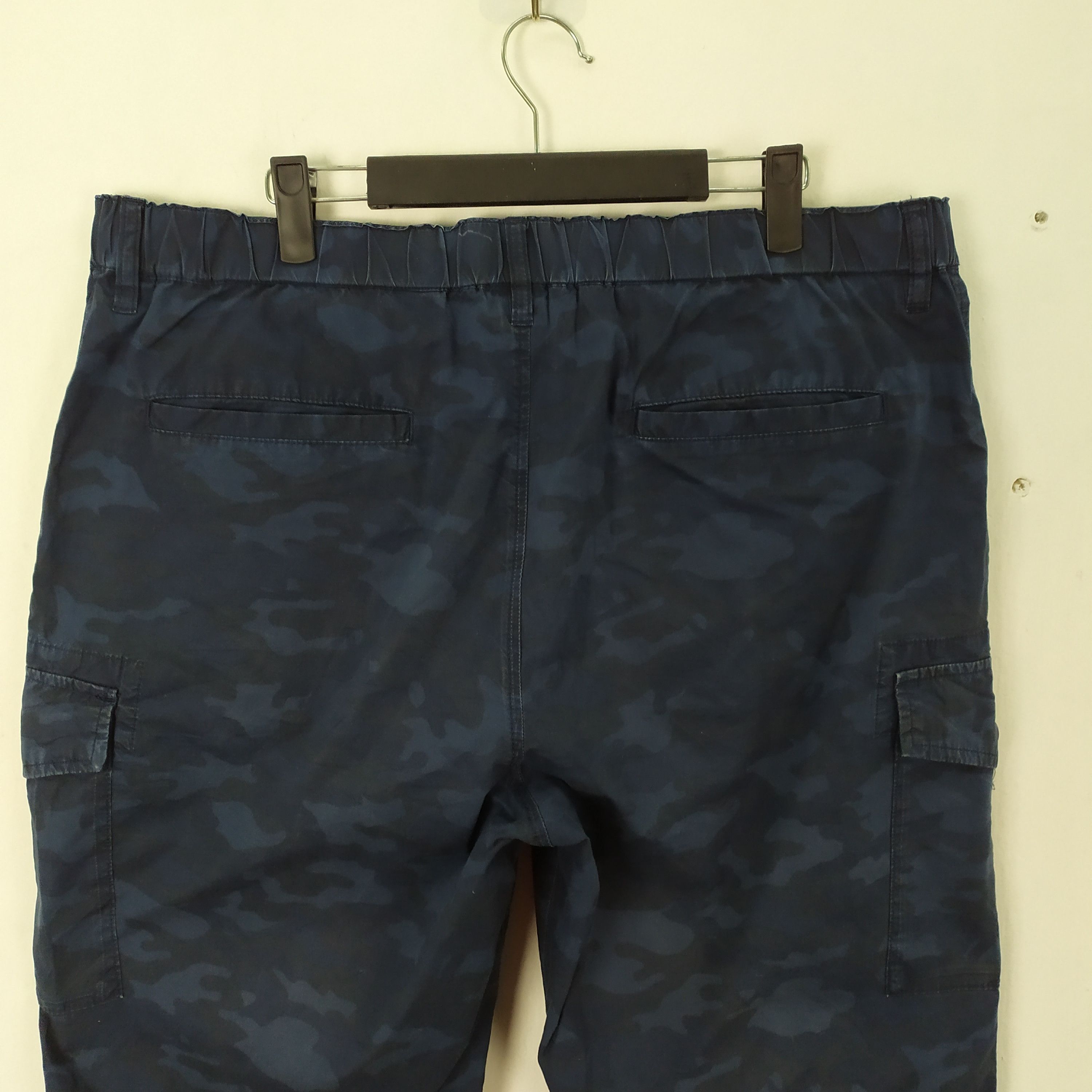 Japanese Brand Japanese Blue Camo Cropped Cargo Pants Drawstring waist Size US 36 / EU 52 - 5 Thumbnail