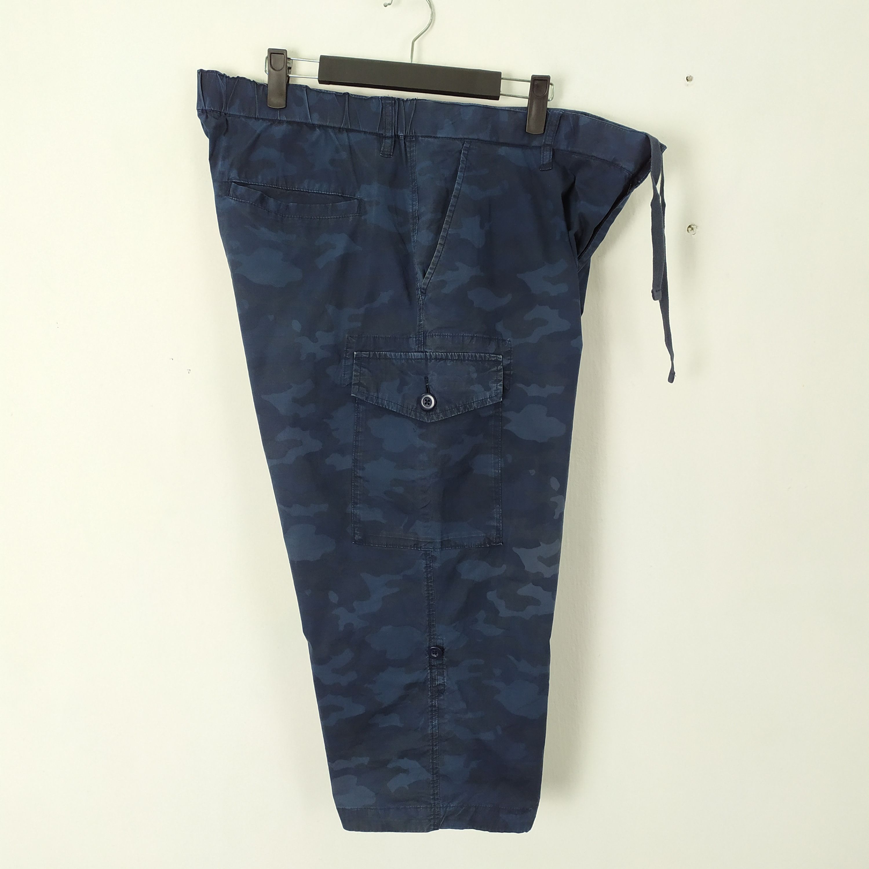 Japanese Brand Japanese Blue Camo Cropped Cargo Pants Drawstring waist Size US 36 / EU 52 - 8 Thumbnail