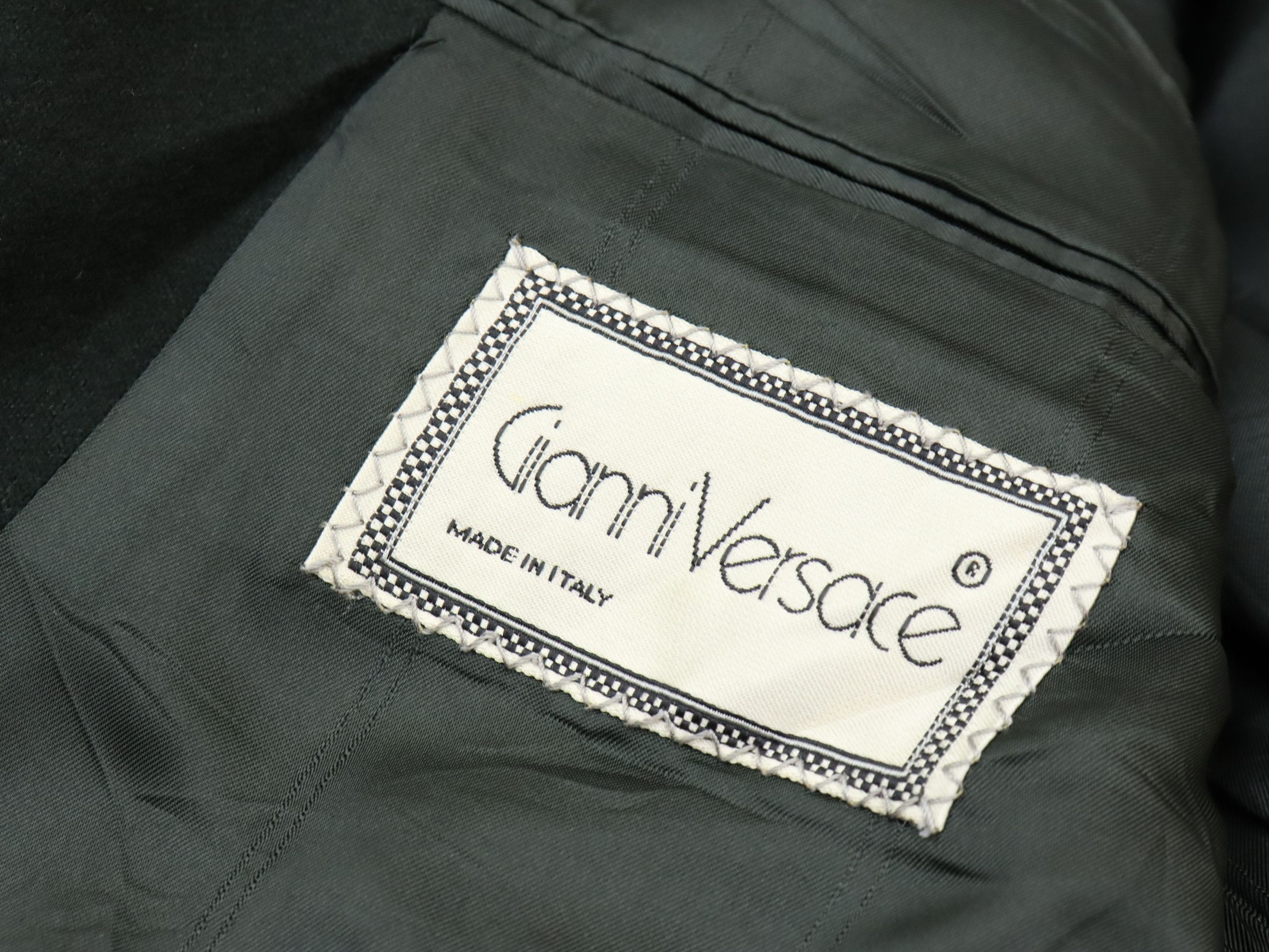 Versace 1980s Vtg Gianni Versace Cashmere Coat Jacket MADE IN ITALY Size US M / EU 48-50 / 2 - 11 Thumbnail