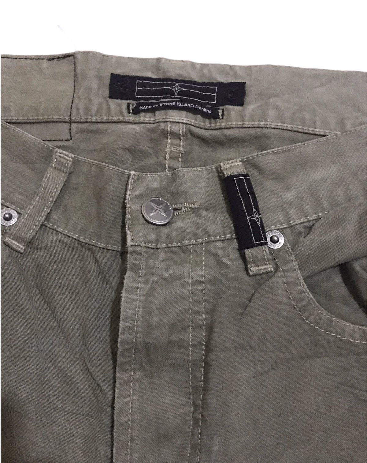 Massimo Osti × Stone Island Stone Island Denim Light Green or Grey Color Size US 32 / EU 48 - 12 Thumbnail