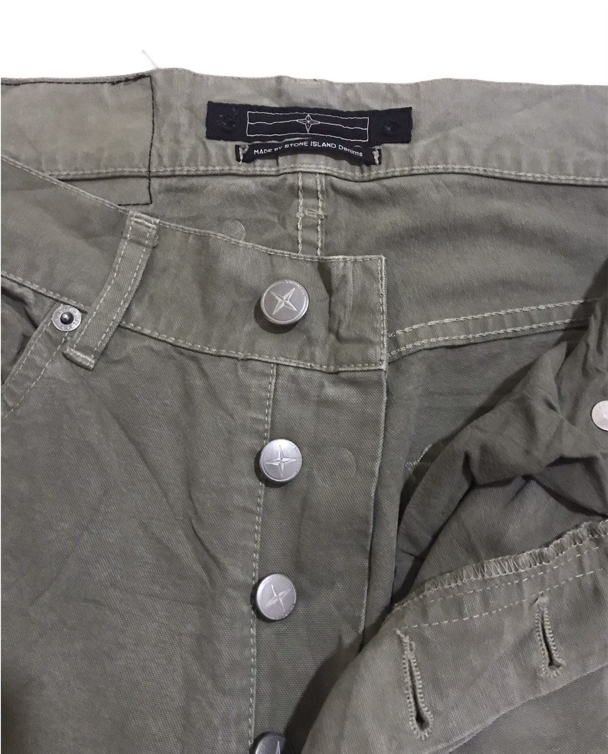 Massimo Osti × Stone Island Stone Island Denim Light Green or Grey Color Size US 32 / EU 48 - 13 Thumbnail