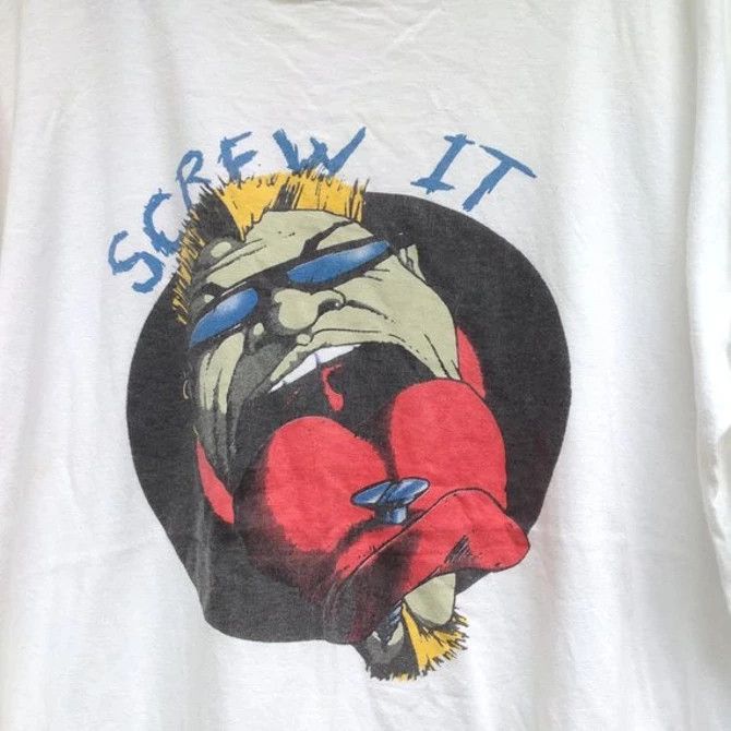 Thrasher SEND YOUR OFFER🔥 90s SCREW IT ANIME CARTOON TEE Size US XL / EU 56 / 4 - 2 Thumbnail