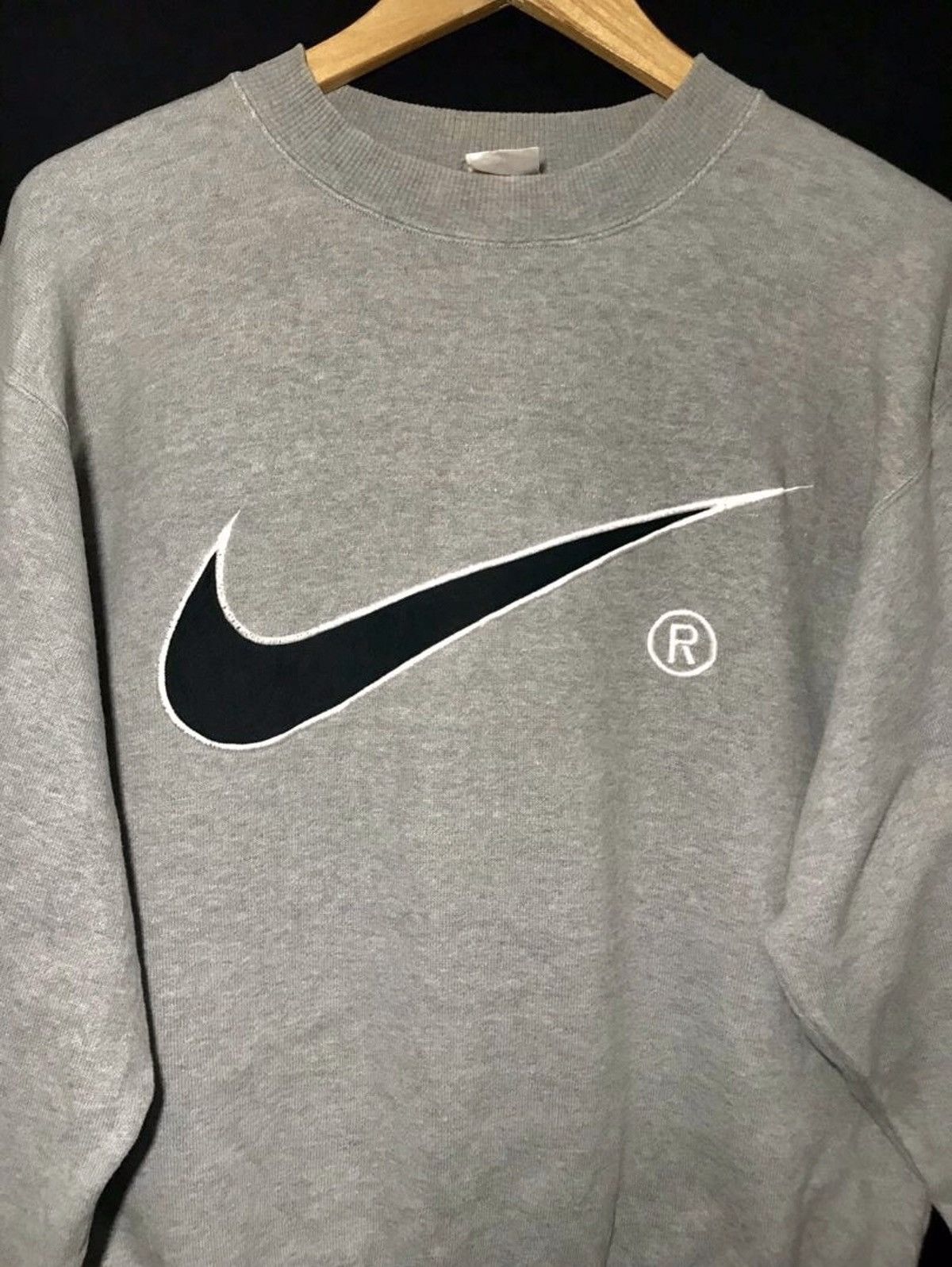 Nike × Nike ACG × Vintage Vintage 90s Nike Swoosh Grey Tag Spell out Streetwear Size US XL / EU 56 / 4 - 2 Thumbnail