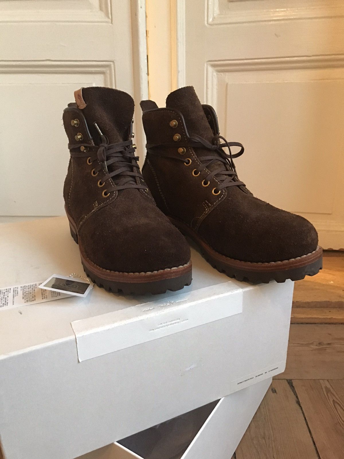 Visvim Zermatt Boots-Folk DK-Brown M9 | Grailed