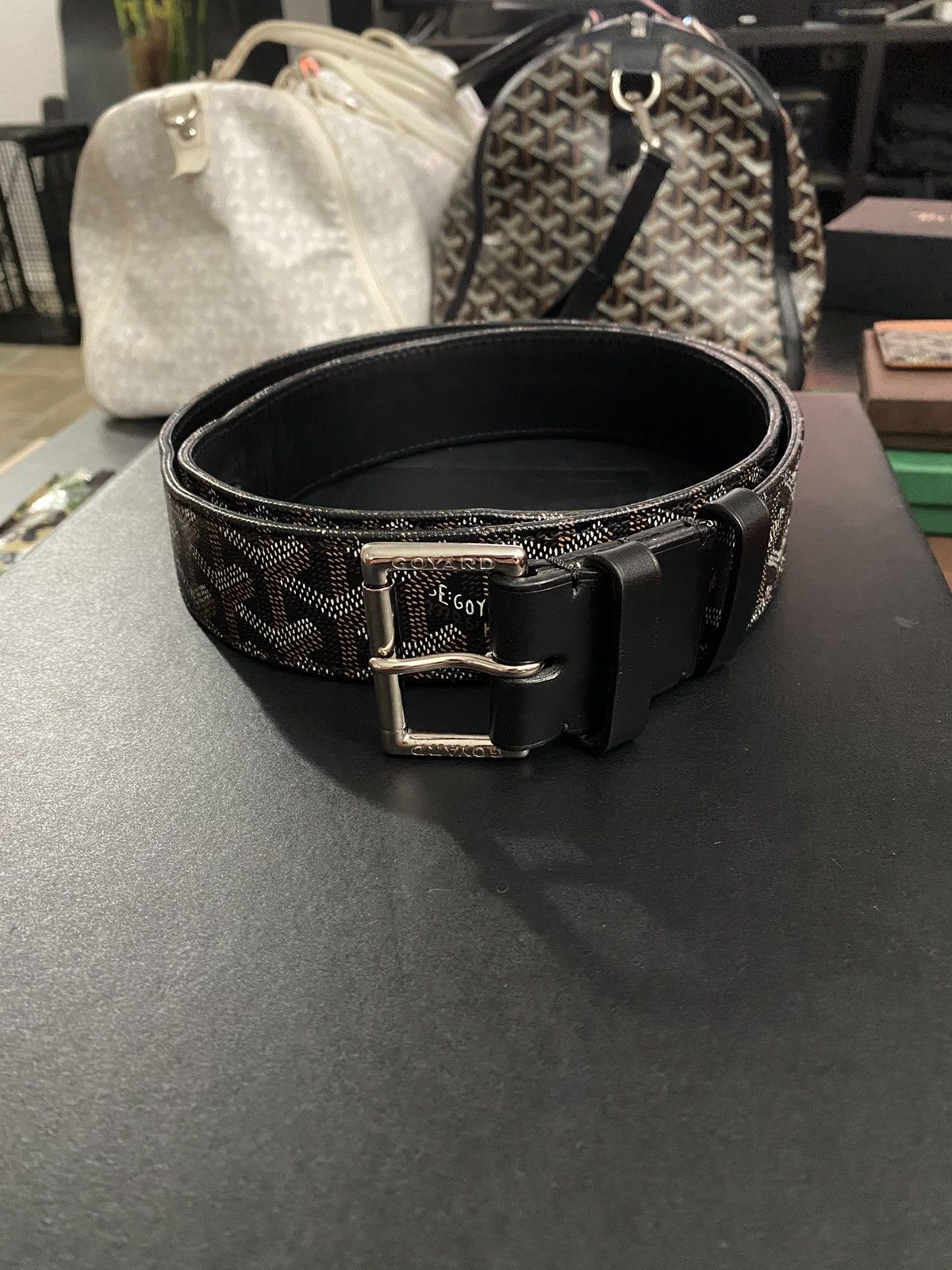 Goyard Goyard Discontinued Fregate Belt Black Monogram Travis