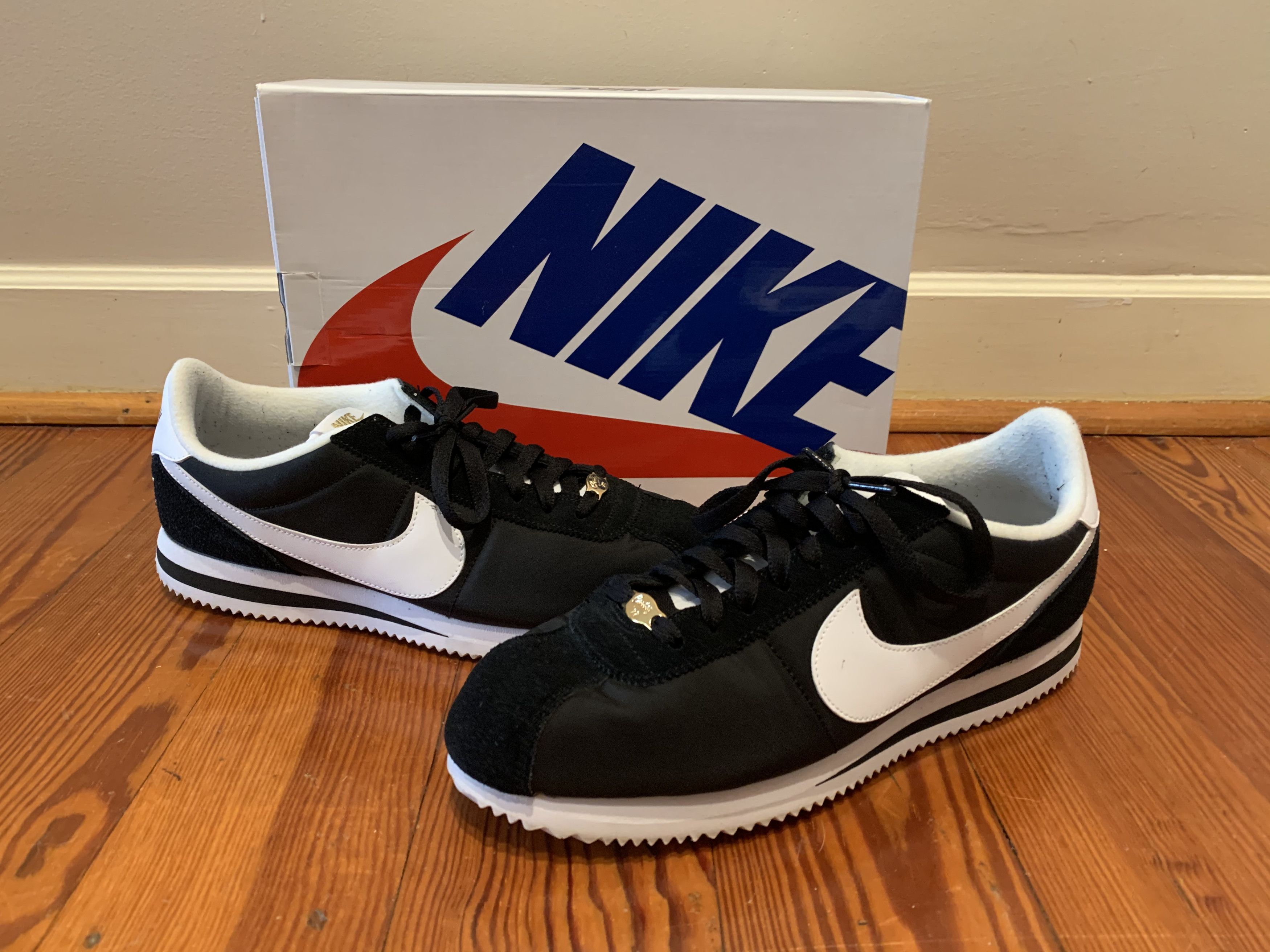 Kendrick Lamar Nike Nike Cortez Compton Basic Nylon Black Gold White 8.5 Grailed