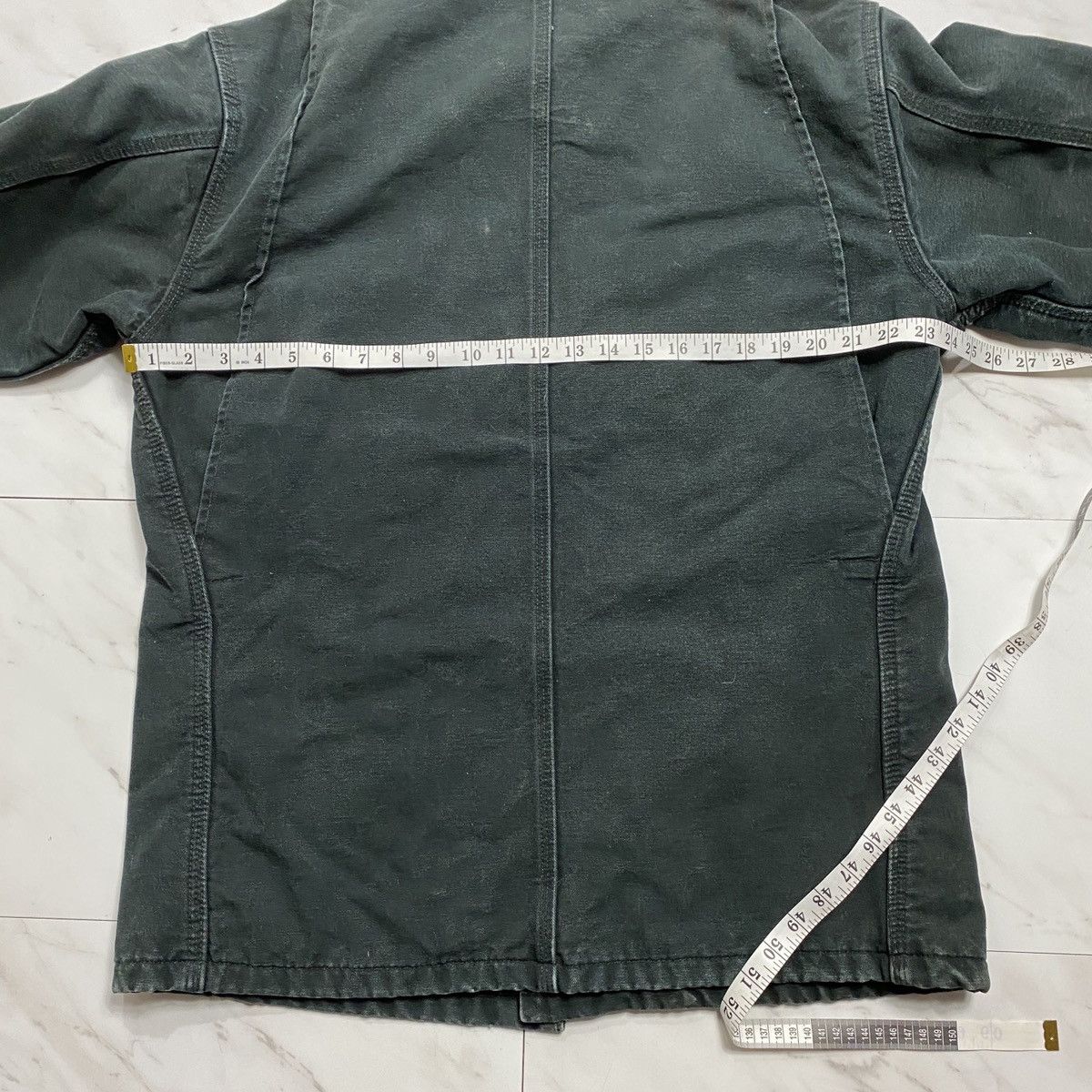 Carhartt × Vintage 1990s Vintage Carhartt faded chore coat jacket Size US L / EU 52-54 / 3 - 5 Thumbnail