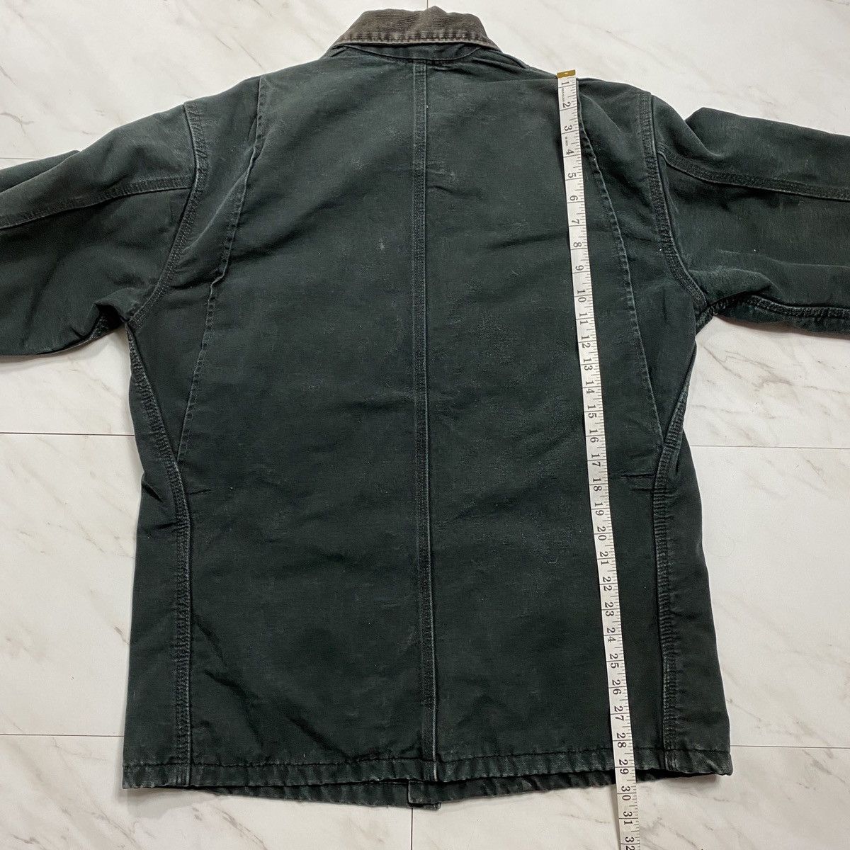 Carhartt × Vintage 1990s Vintage Carhartt faded chore coat jacket Size US L / EU 52-54 / 3 - 4 Thumbnail