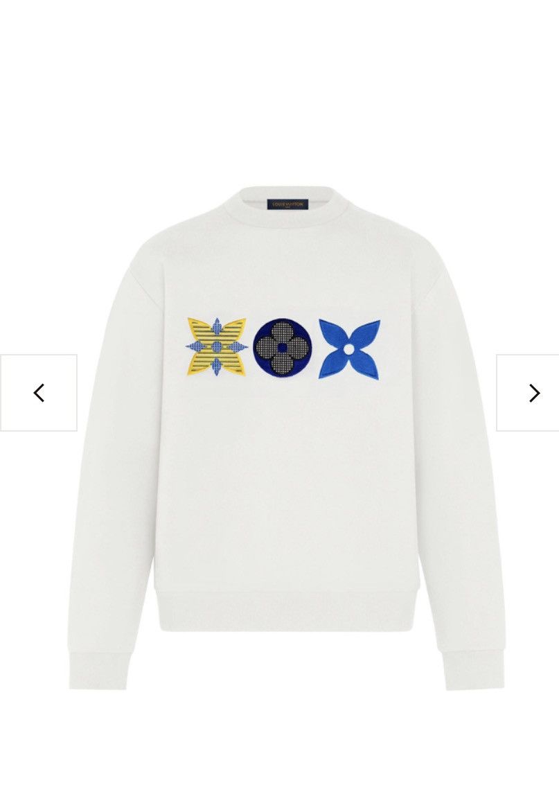 Louis Vuitton Flower Monogram Embroidered Sweatshirt - Exclusive Sneakers SA