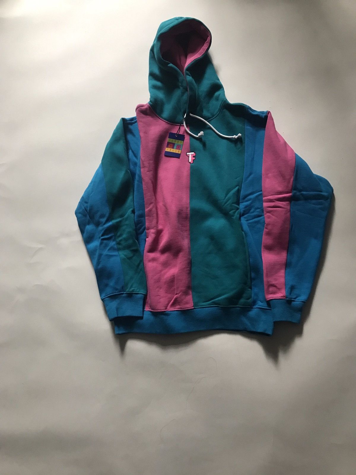 Teddy Fresh Pink and Blue Split Hoodie Grailed