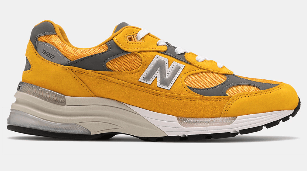 NEW BALANCE M992 M992BB YELLOW WHITE MADE IN USA Size 12