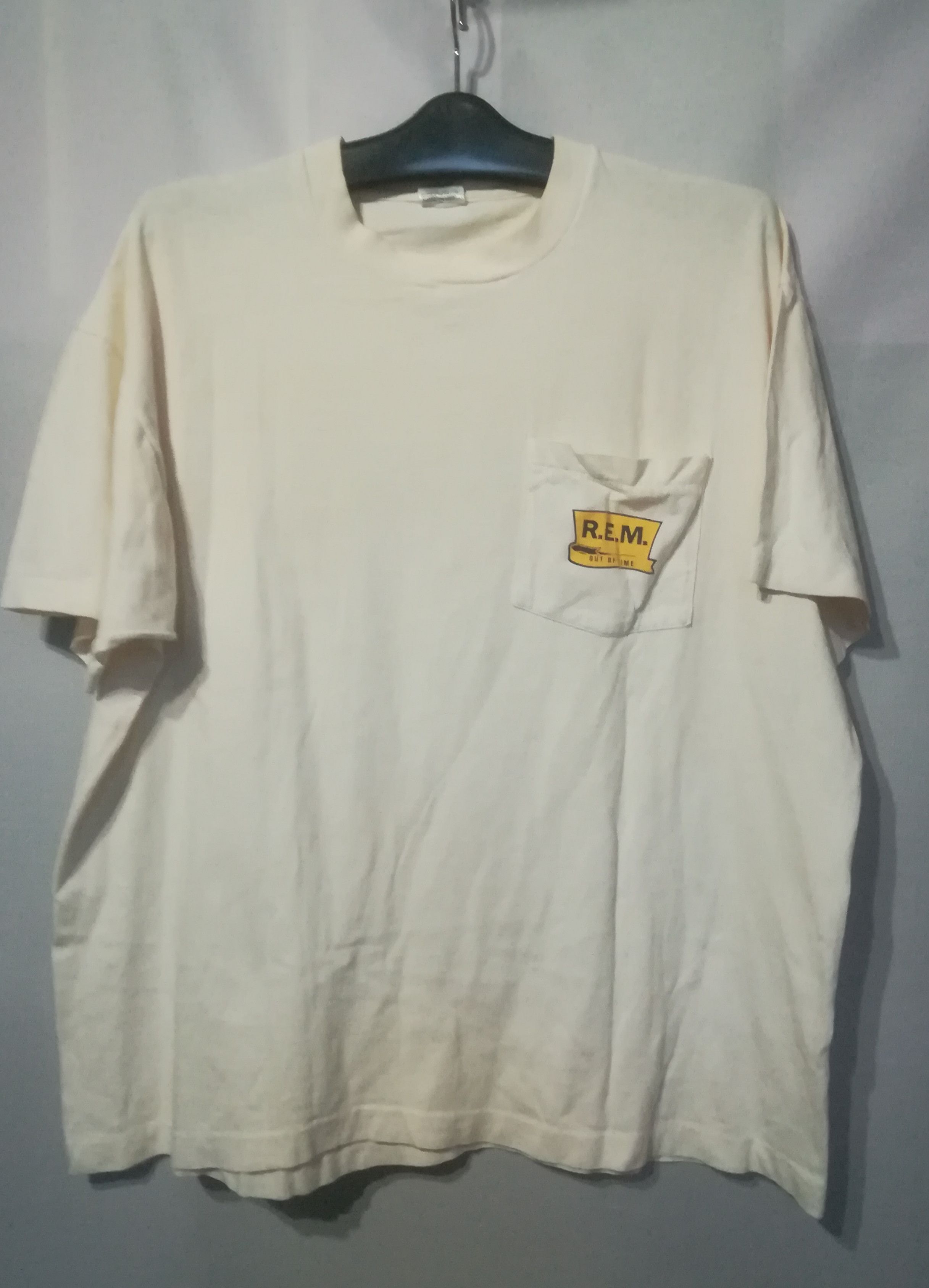 R.E.M. Vintage Rare R.E.M Out Of Time Album Tshirt Size US XL / EU 56 / 4 - 2 Thumbnail