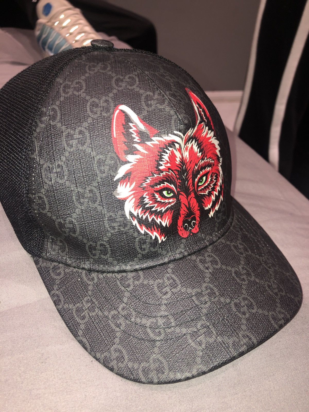 Gucci hat wolf on sale