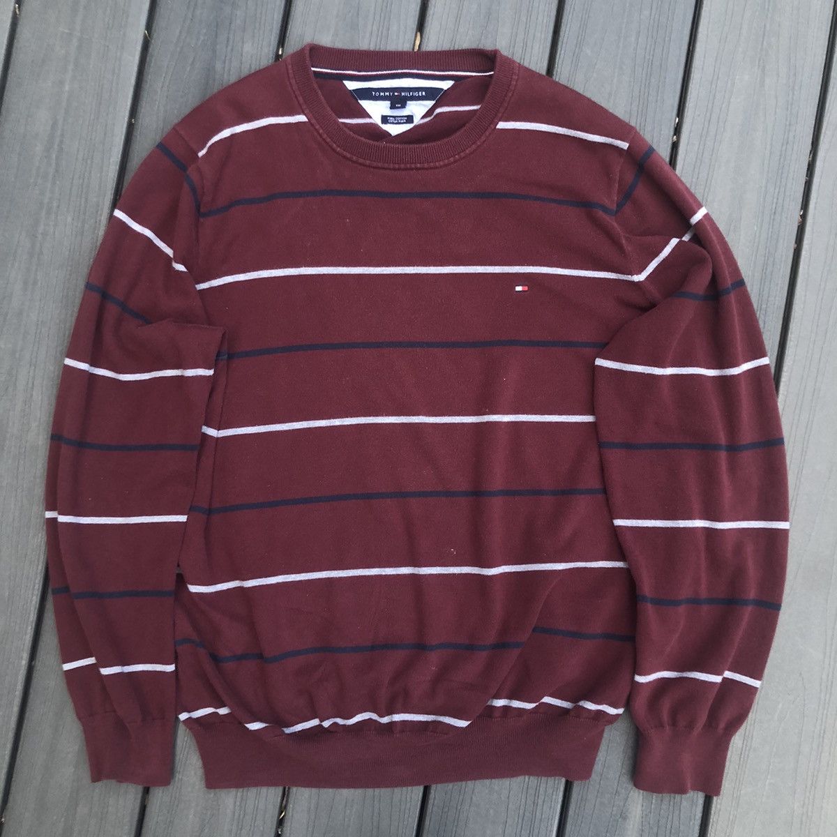 Tommy Hilfiger Tommy Hilfiger Striped Sweater Size US XXL / EU 58 / 5 - 1 Thumbnail