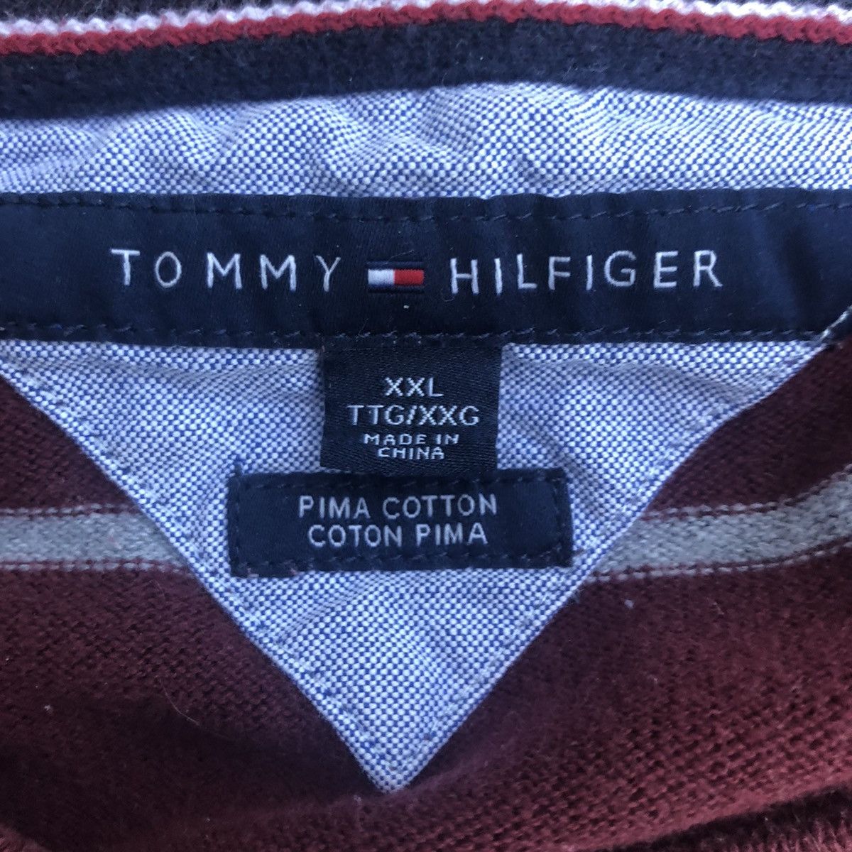 Tommy Hilfiger Tommy Hilfiger Striped Sweater Size US XXL / EU 58 / 5 - 2 Thumbnail