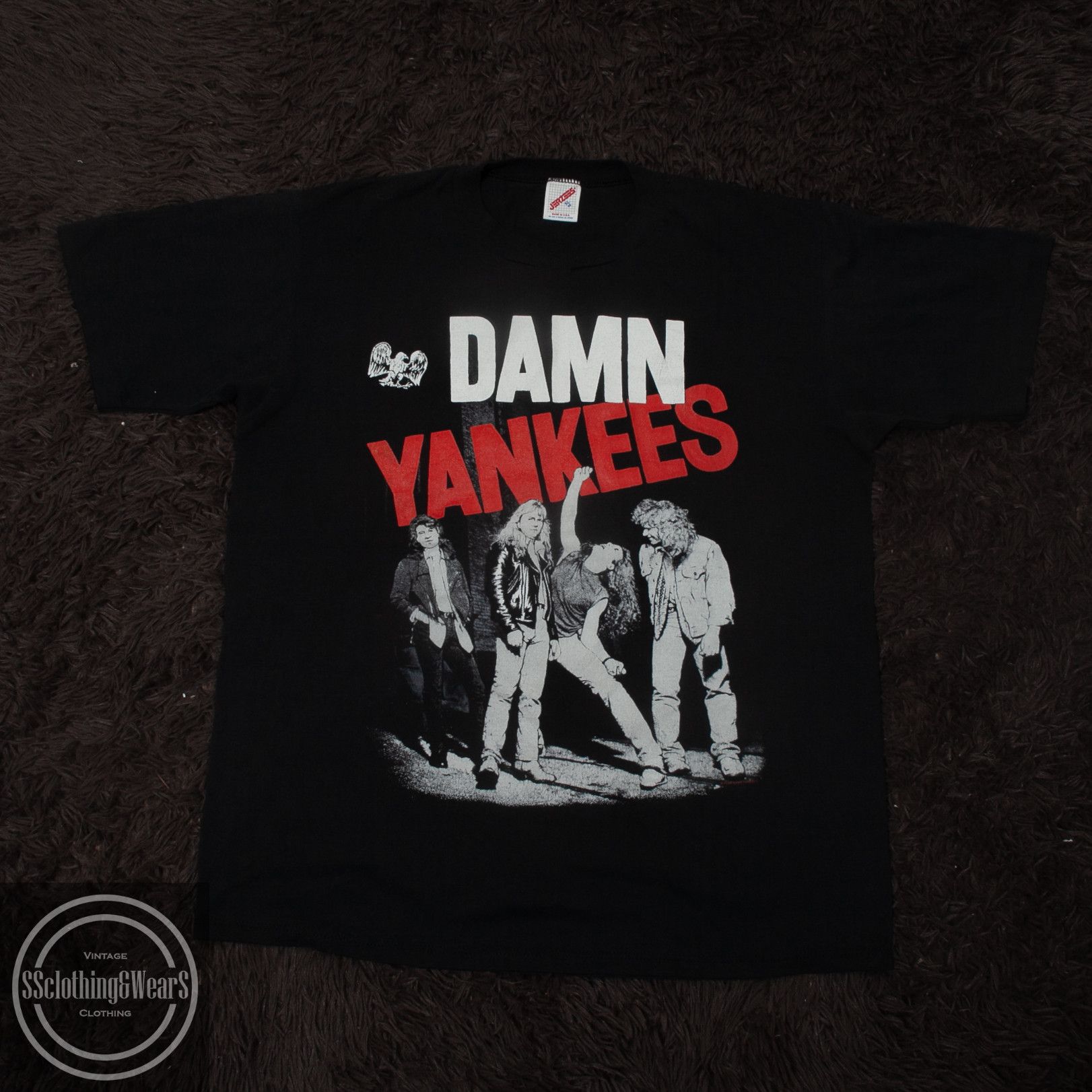 Vintage 1990s Damn Yankees T-Shirt Size Medium