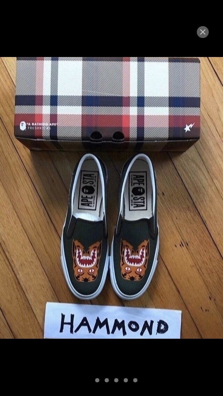 Bape slip on vans on sale