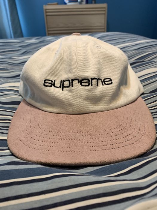 Supreme Denim Suede Compact Logo Cap | Grailed