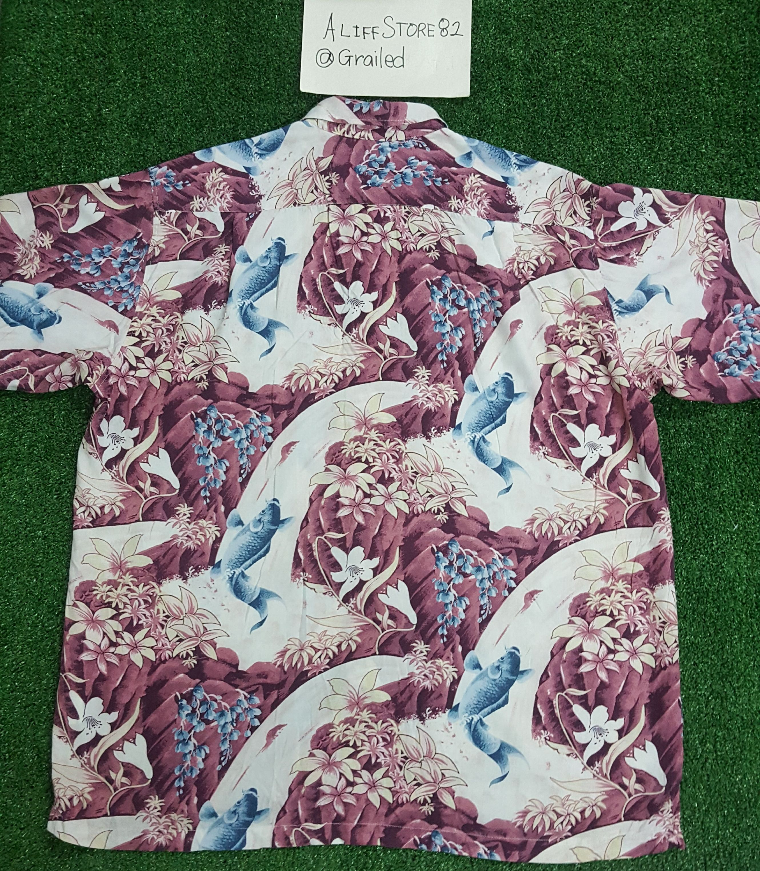 Japanese Brand 📍LastDrop📍 MartelFullPrint Koi fish&FlowerButtonDownShirt Size US M / EU 48-50 / 2 - 2 Thumbnail