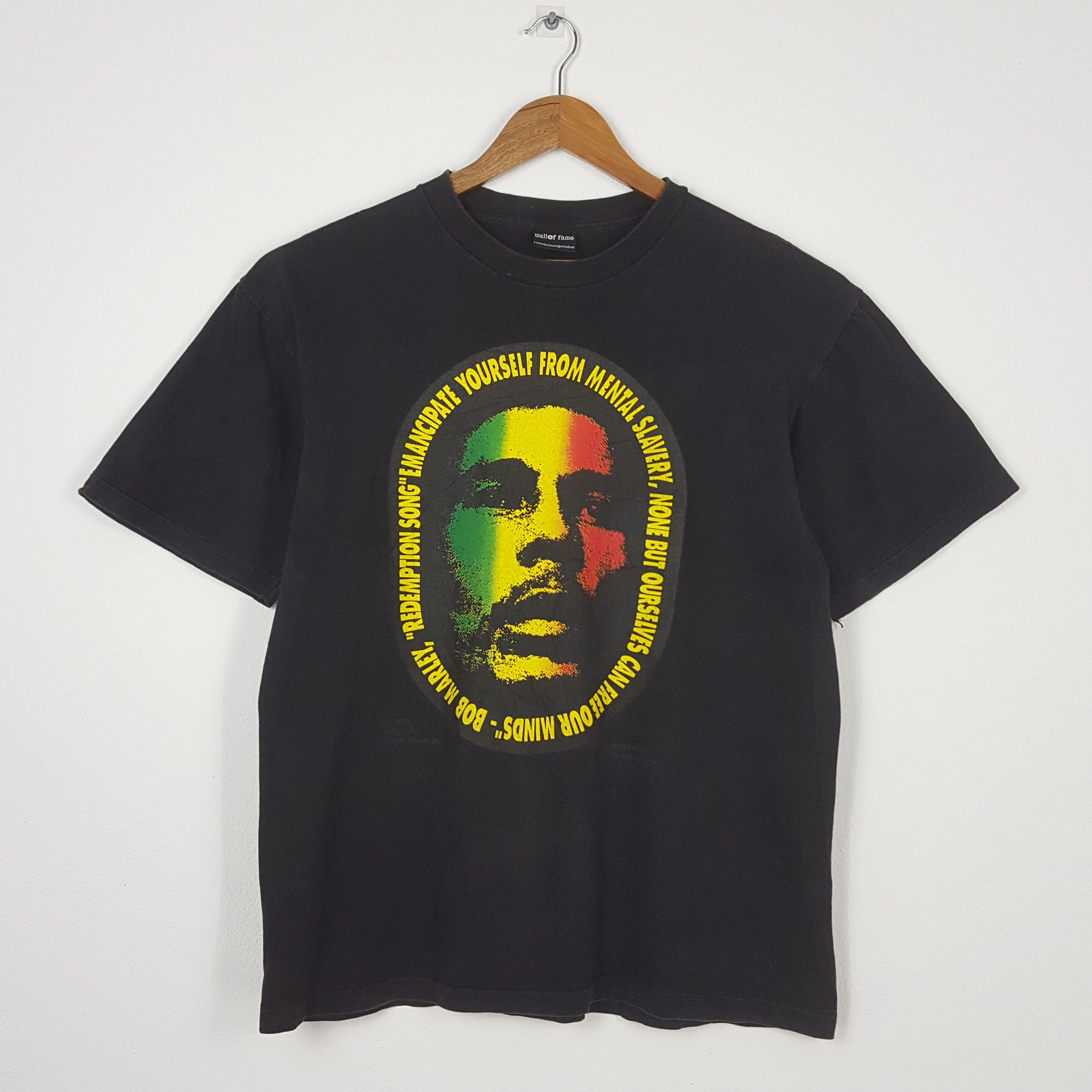 Vintage 90's Bob Marley Jamaican of reggae Rap Tee t-shirt