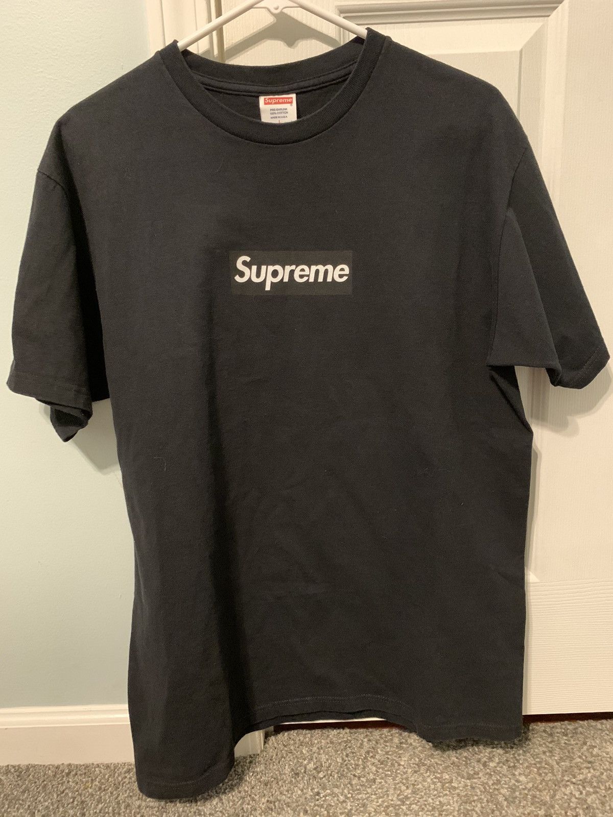 Supreme Supreme 2007 Black on Black Friends and Family box logo | Grailed