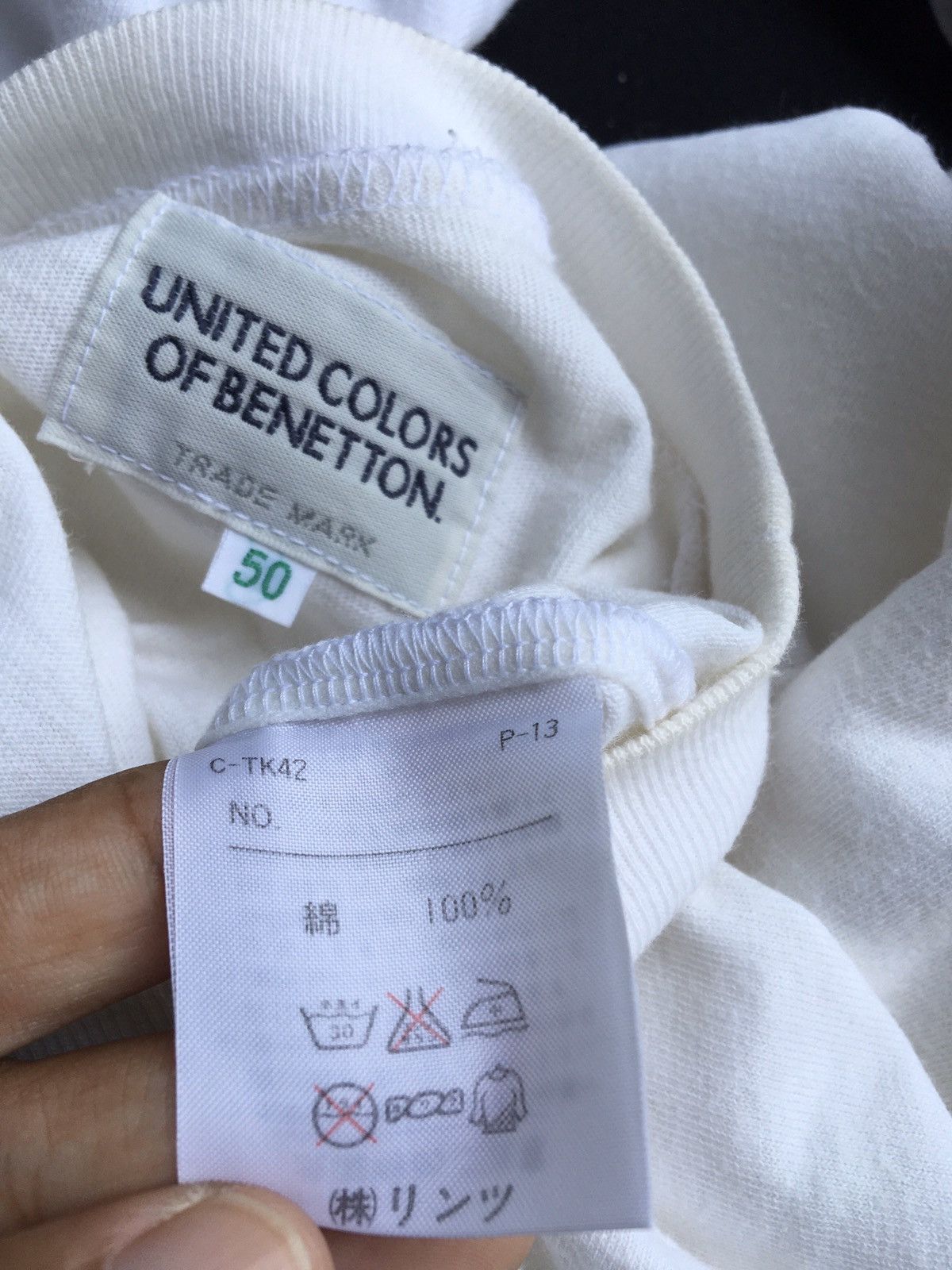 United Colors Of Benetton United Colors Of Benetton tshirt spellout big logo Size US L / EU 52-54 / 3 - 13 Thumbnail