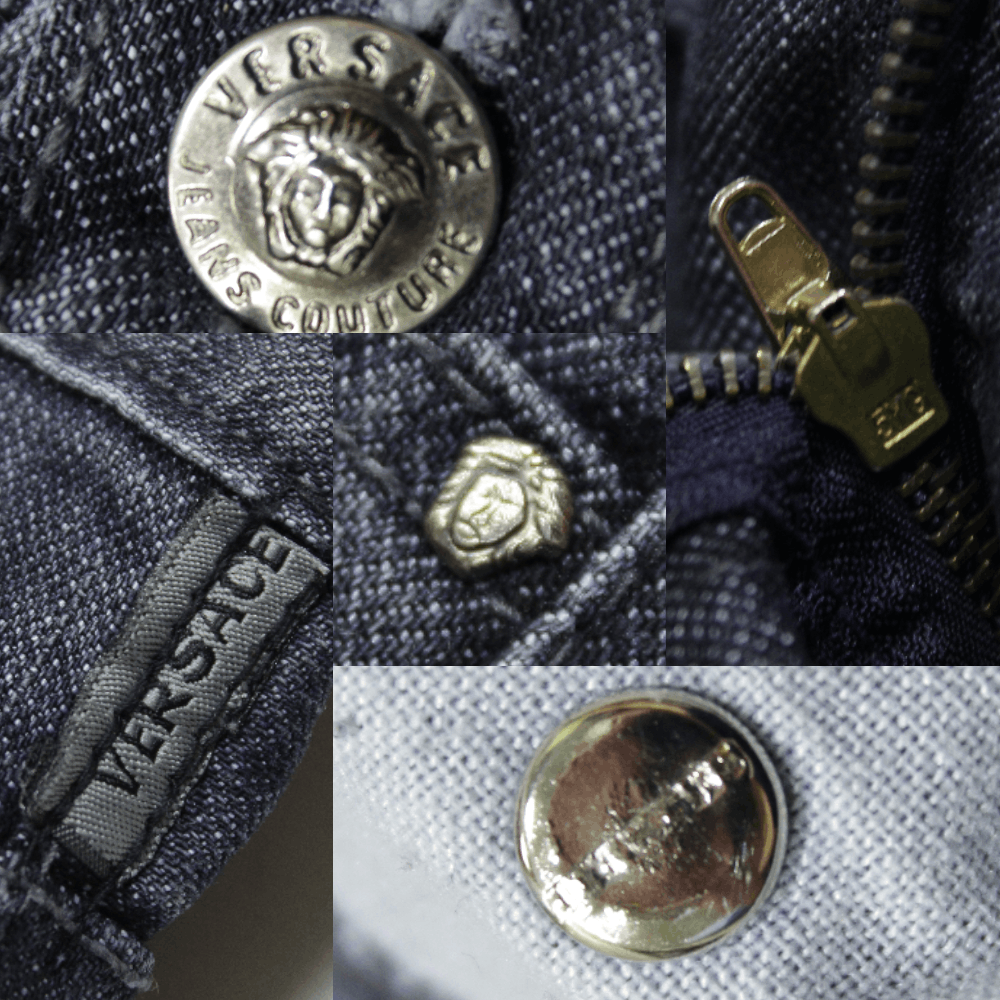 Versace 90S Medusa Buttons Vintage Jeans Size US 30 / EU 46 - 11 Thumbnail