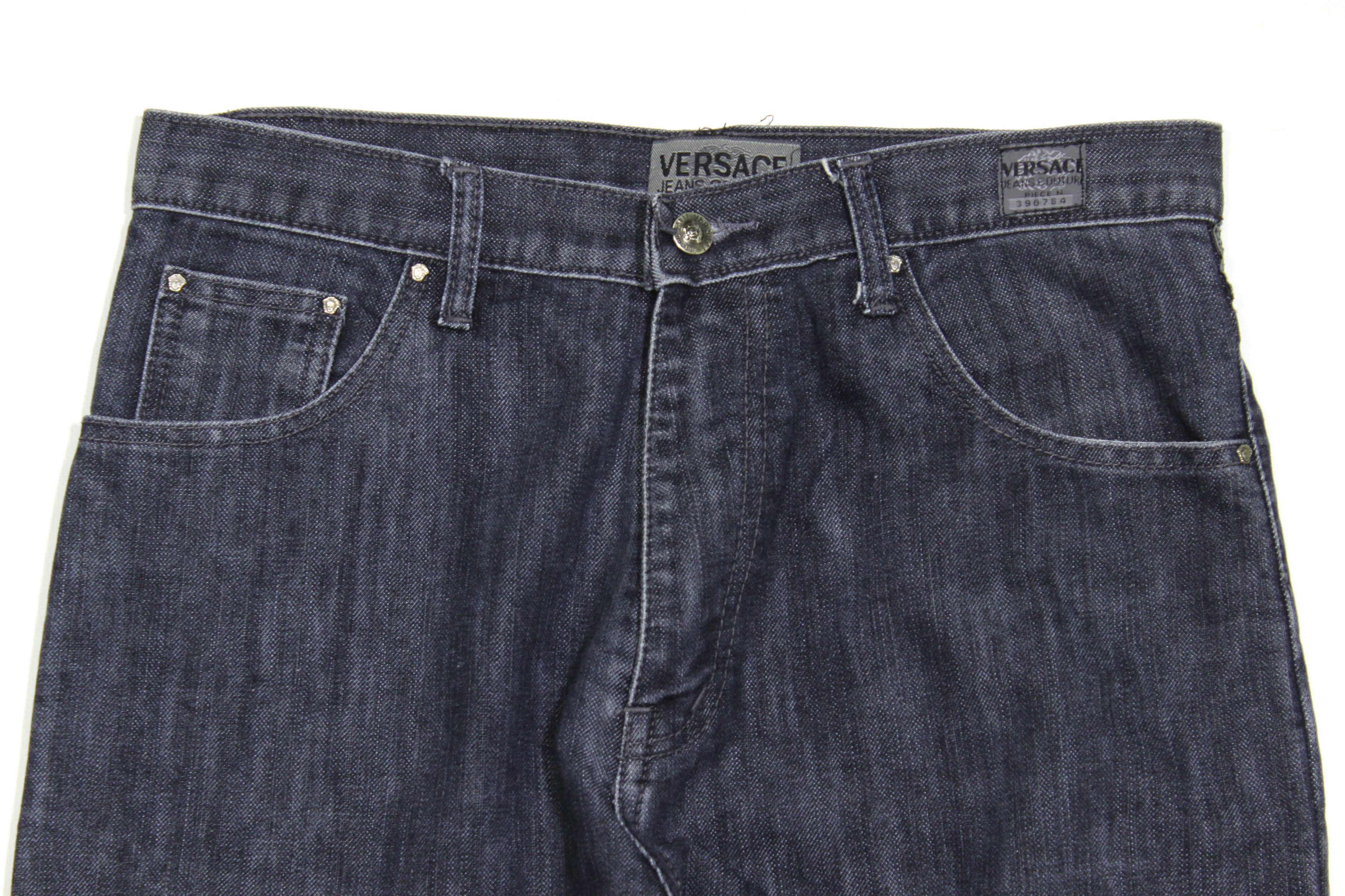 Versace 90S Medusa Buttons Vintage Jeans Size US 30 / EU 46 - 3 Thumbnail
