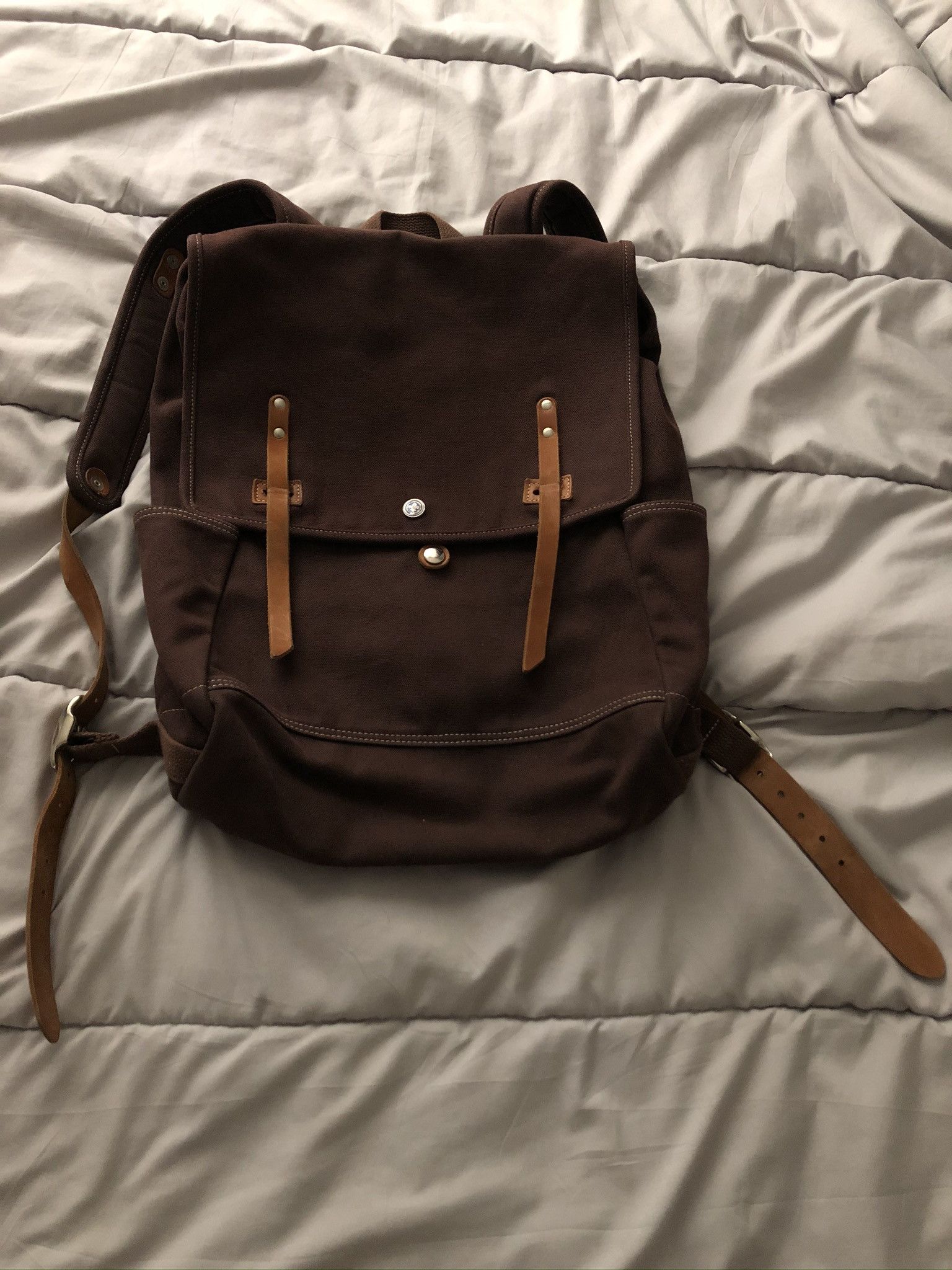 Makr Makr Carry Farm Rucksack in Canvas Horween Leather Grailed