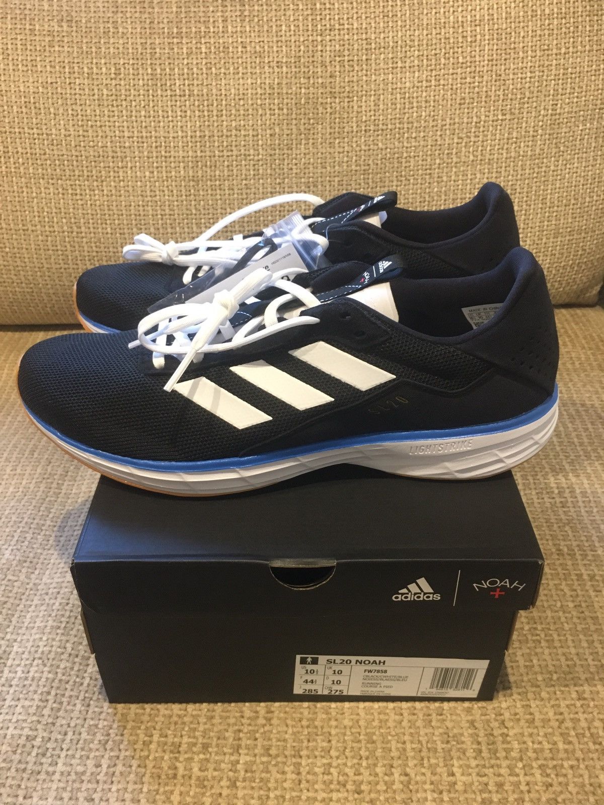 Adidas × Noah SL20 Black/Blue/White/Gum Size US 10.5 / EU 43-44 - 1 Thumbnail