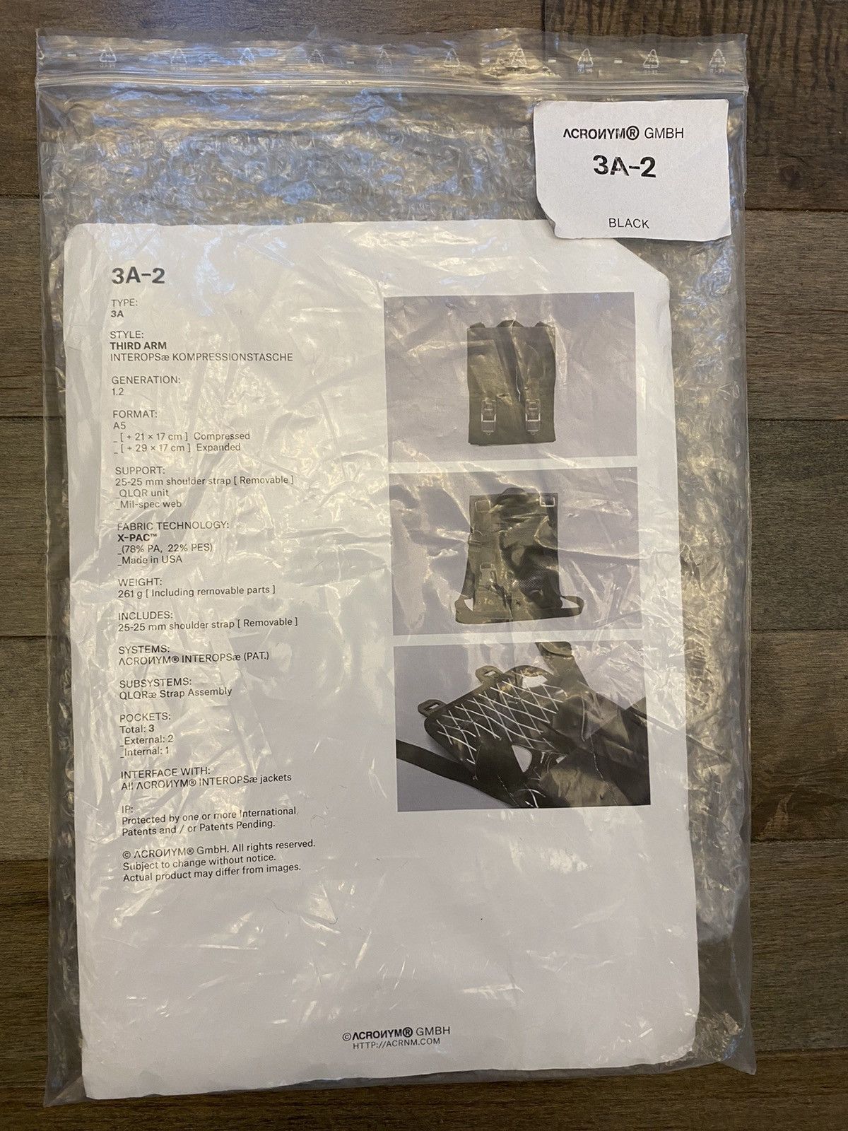 Acronym Acronym 3A-2 X-PAC - Black | Grailed