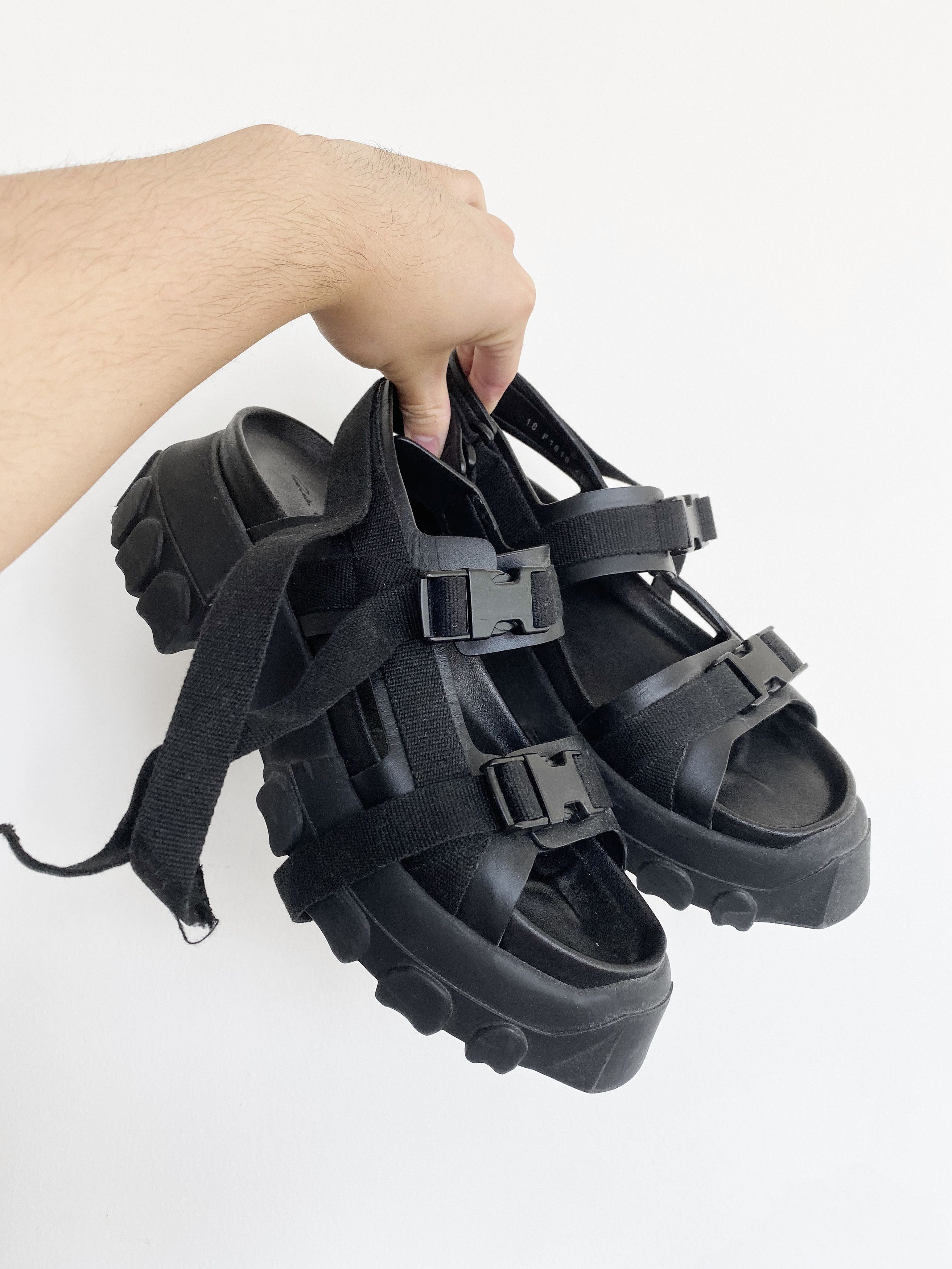 Rick Owens Rick Owens SS18 DIRT Tractor Sandals | Grailed